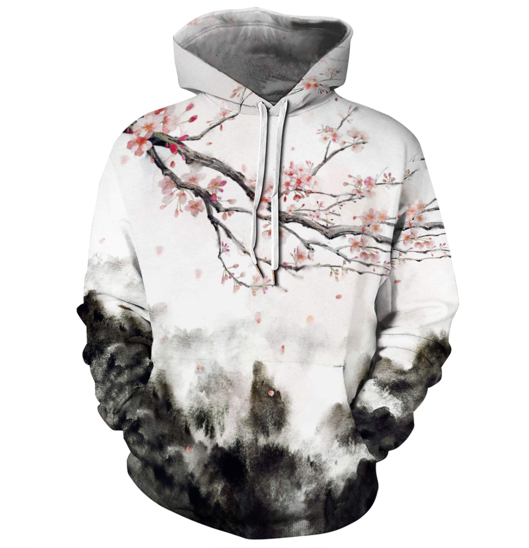 Mens Womens Unisex 3D Printed Galaxy Pattern Plus Size Hoodied Sweatshirt