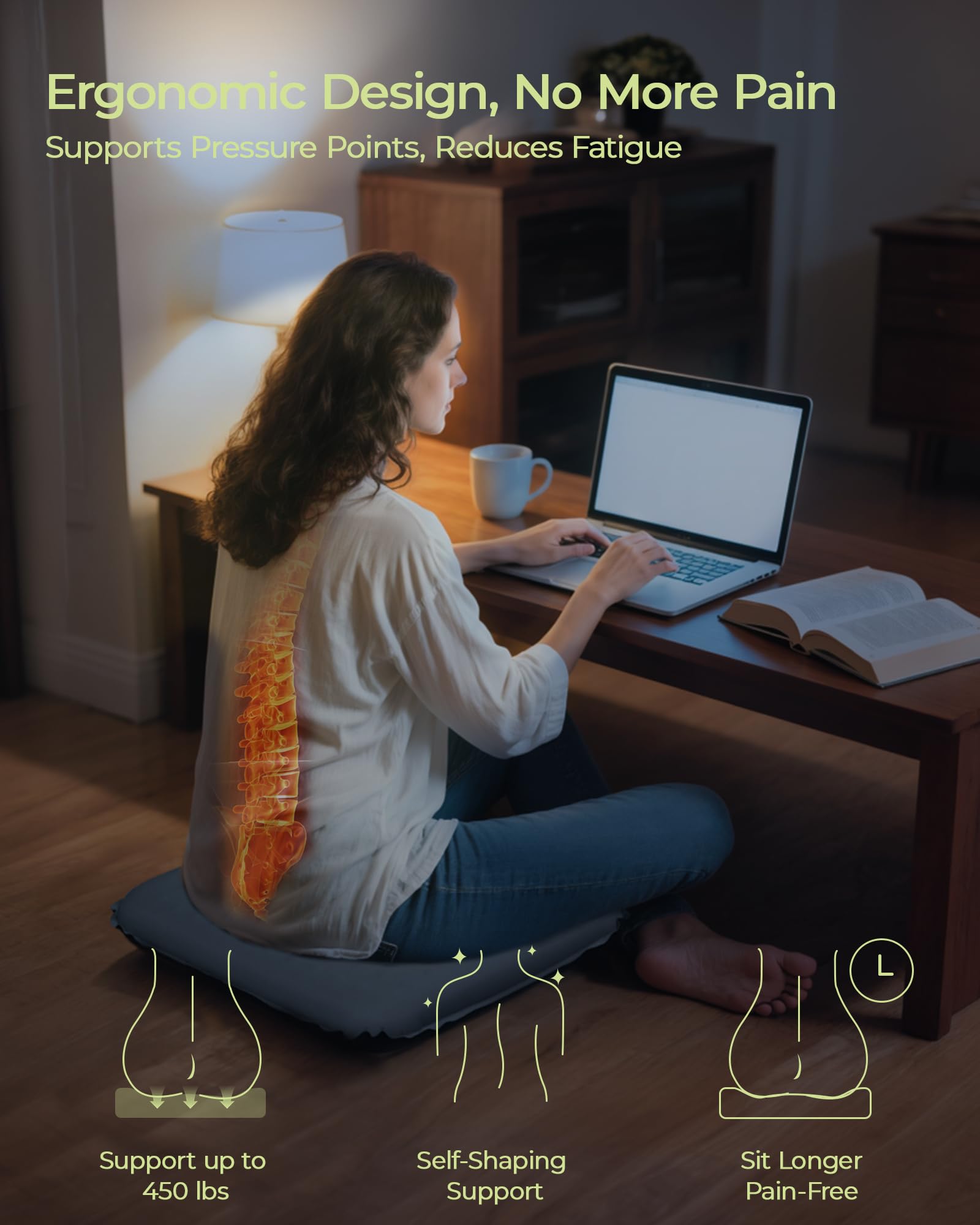 Best Airplane Travel Seat Cushion For Long Flights | The White Willow