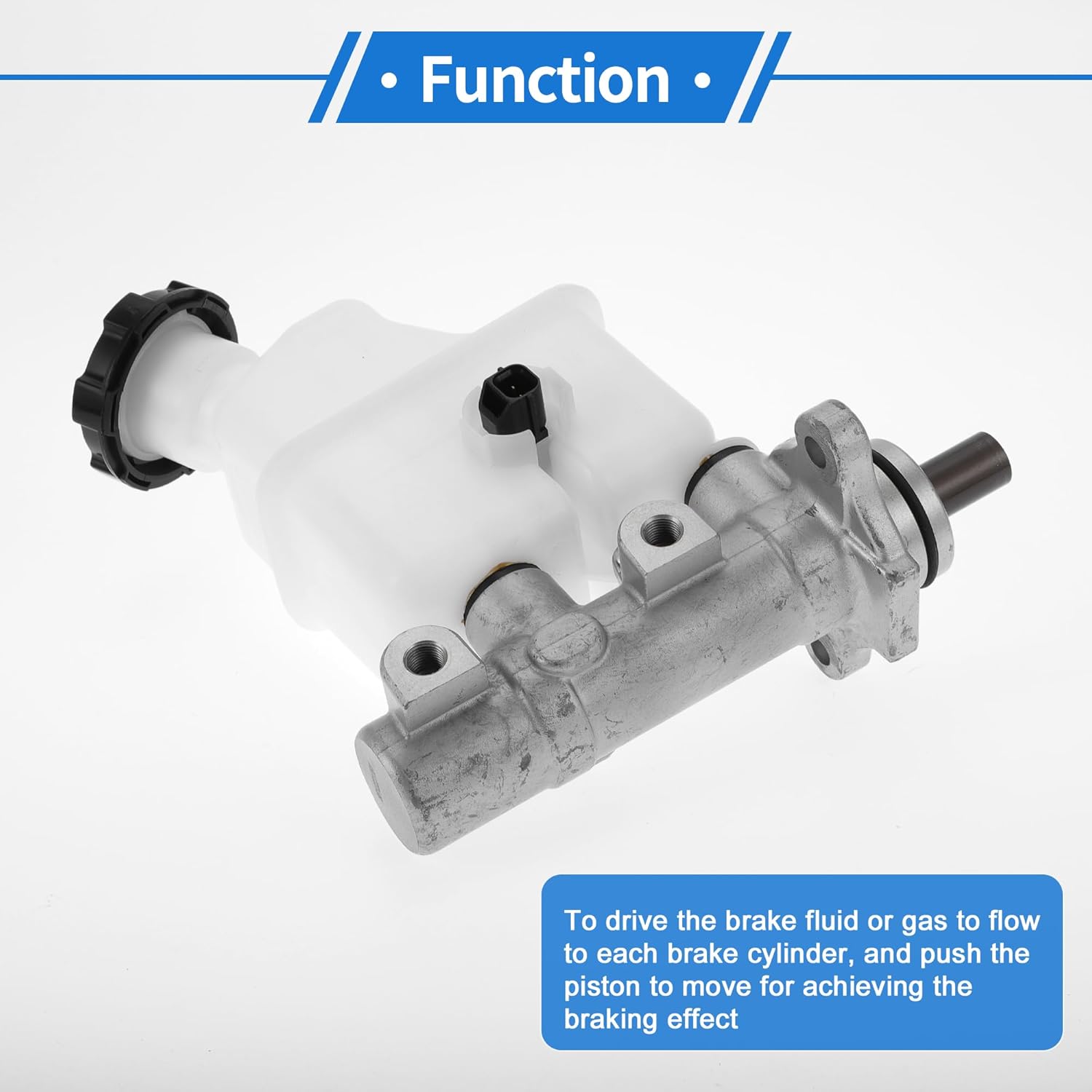 1 Pcs Brake Master Cylinder for Hyundai Veracruz 2007-2012 Durable Aluminum Alloy,Plastic Engine Compartment Hydraulic Master Cylinder with Reservoir