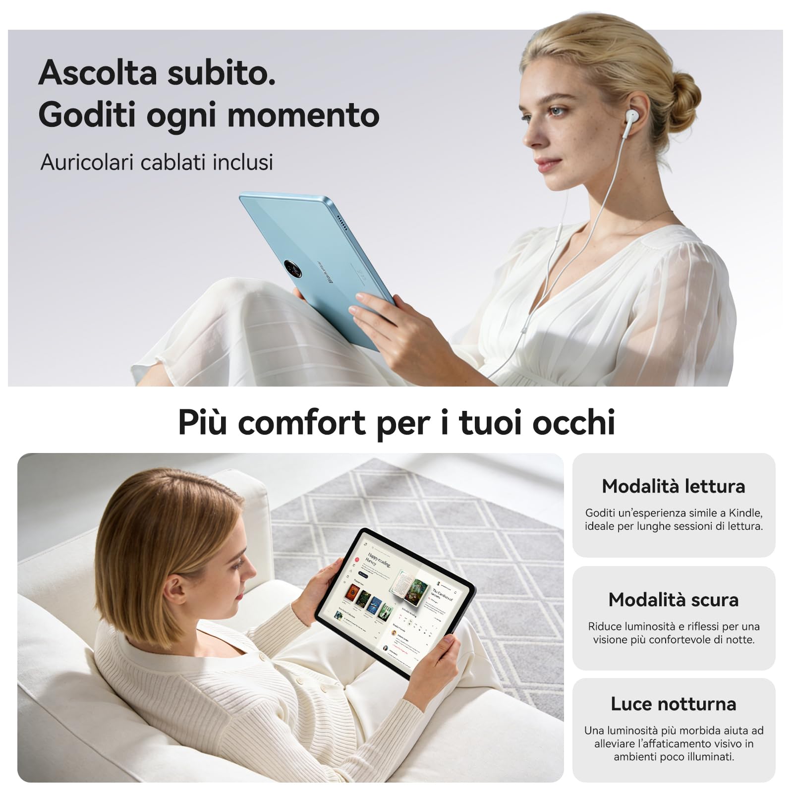 ZENO5 Tablet Android 16 con tastiera, Tablet 11 pollici, 4G LTE, 32GB RAM + 128GB ROM, display HD 90 Hz, 8300 mAh, GPS, Gemini AI, Widevine L1, Face ID, con penna e mouse, tablet per lavoro e studio