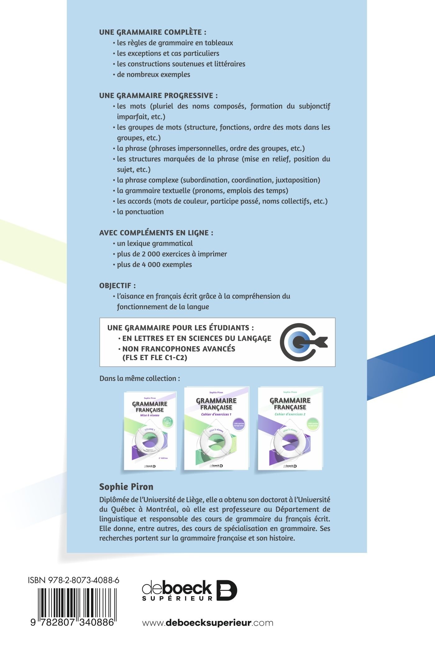 Grammaire française - Perfectionnement (vol. 2): Supérieur et formation continue