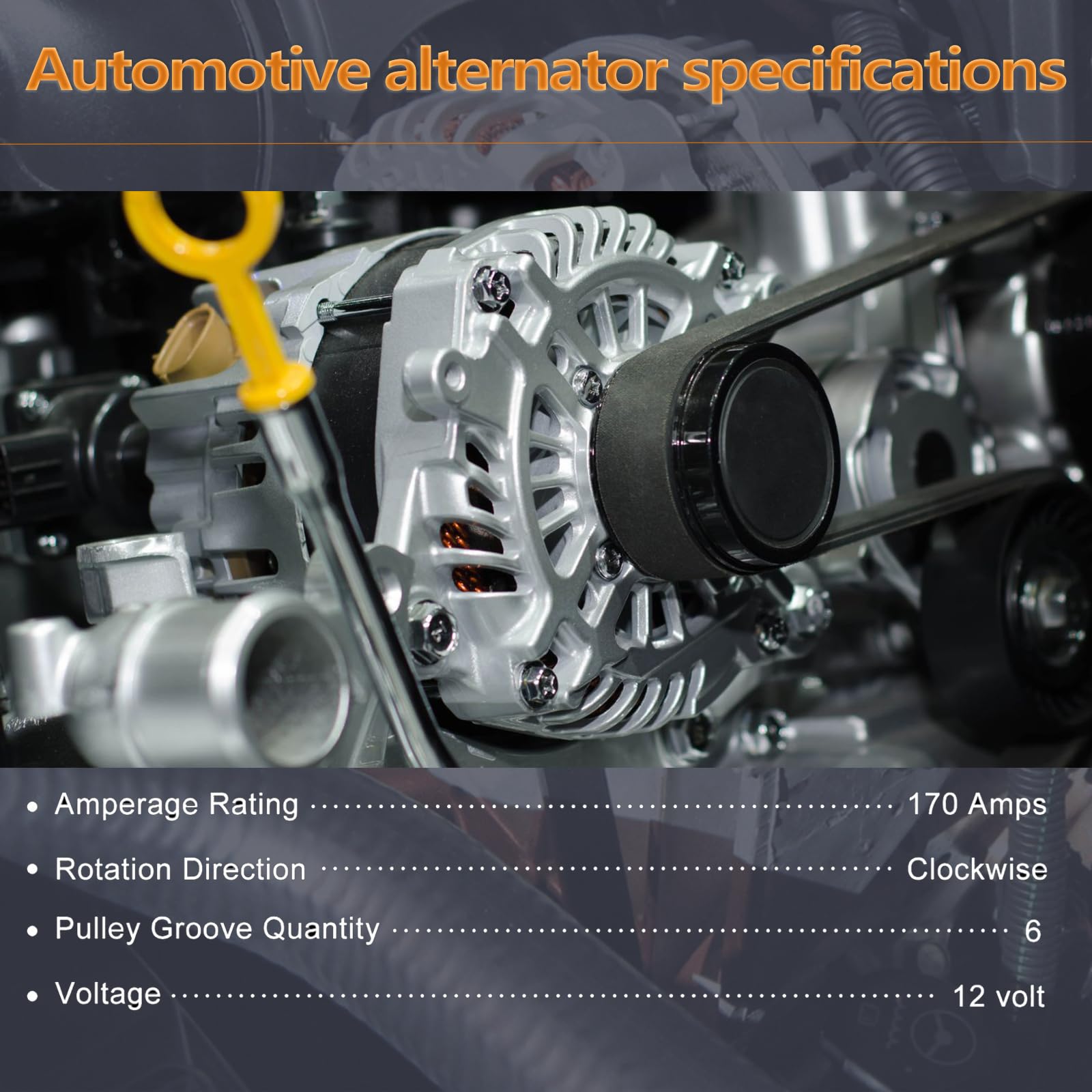 Nippondenso Auto Alternator (104210-4470 12V 100A for Toyota