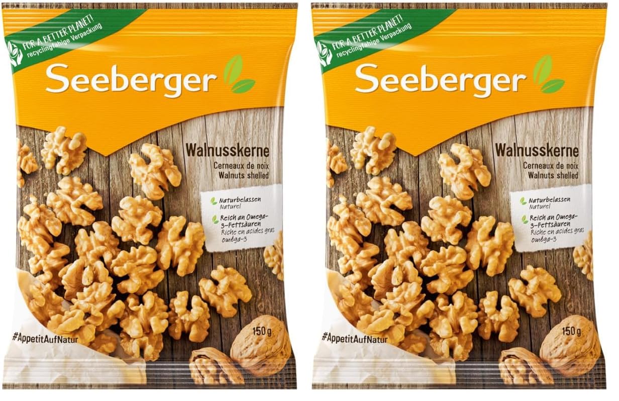 Seeberger Walnusskerne, 150g (Packung mit 2)