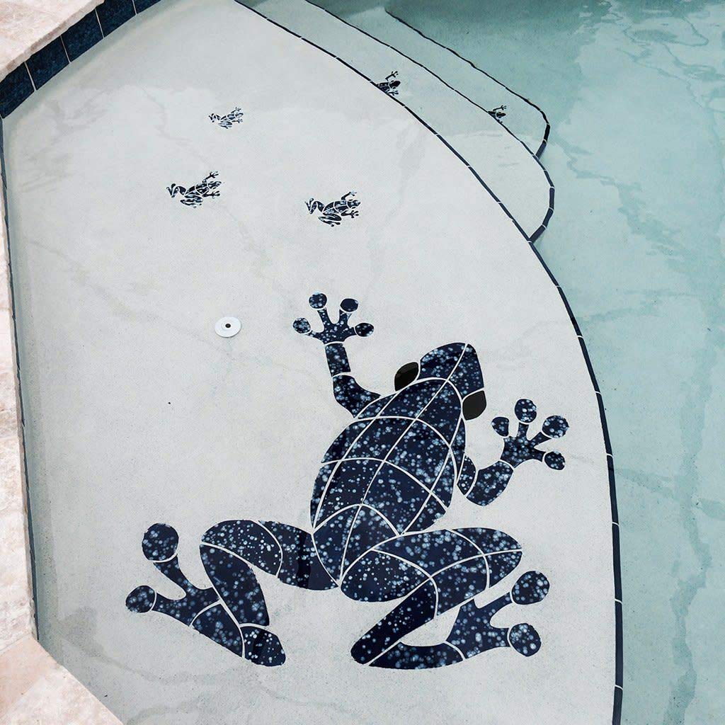 Large Frog Ceramic Swimming Pool Mosaic (24