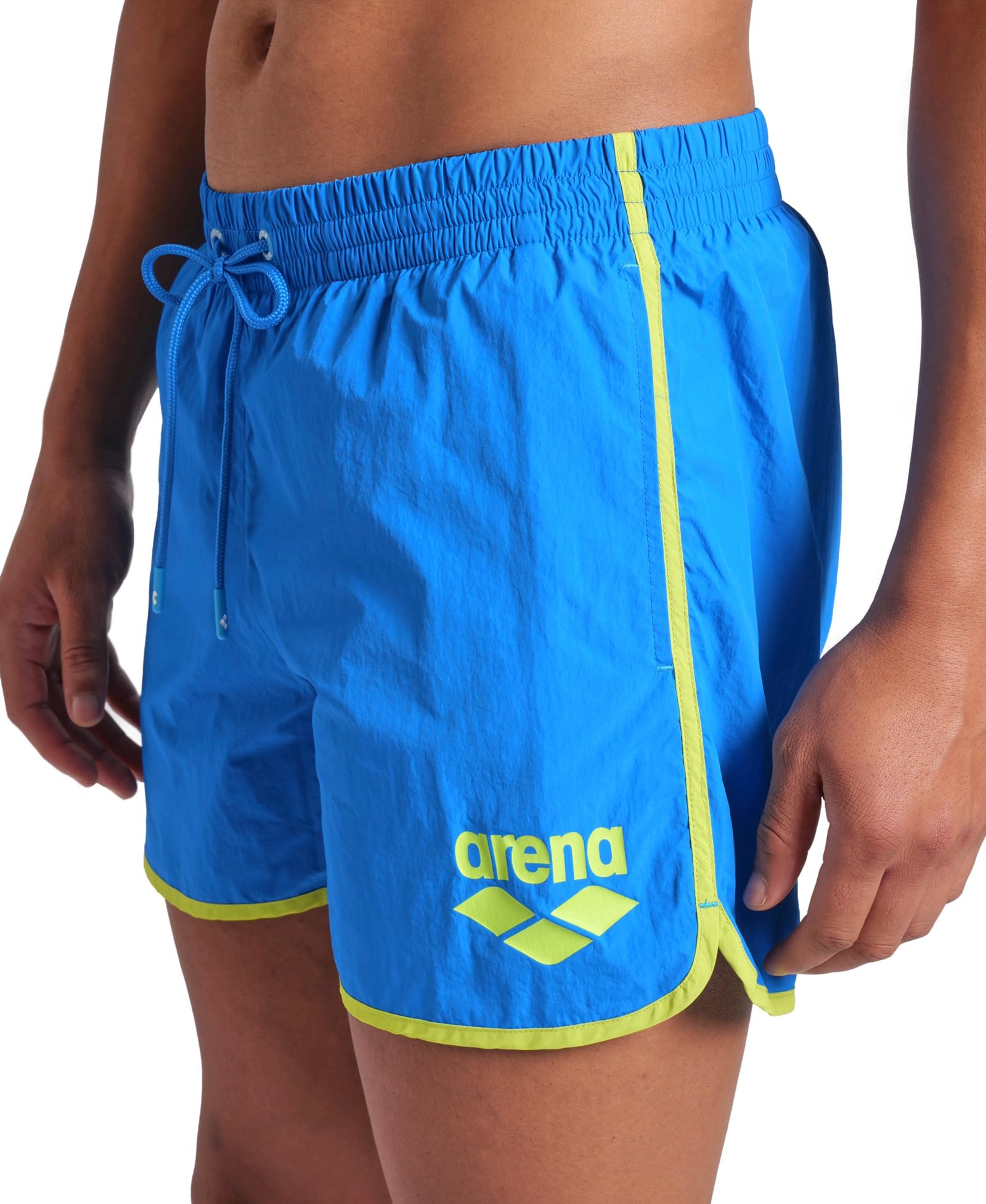 ARENA Men's Big Logo Borders Beach Short Short de Playa Hombre (Pack de 1)
