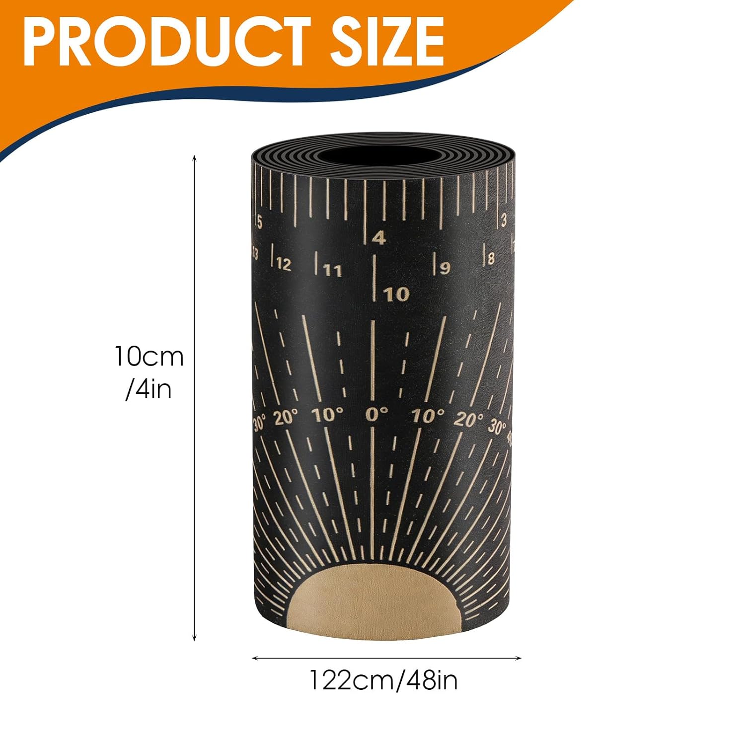 SMSGYS Pipe Measuring Tool, Pipe wrap Around for 1"-12" Pipe（L） | Direct-read circumference, diameter & angle • Durable flexible composite • Heat-proof to 350°F • Waterproof & tear-proof.