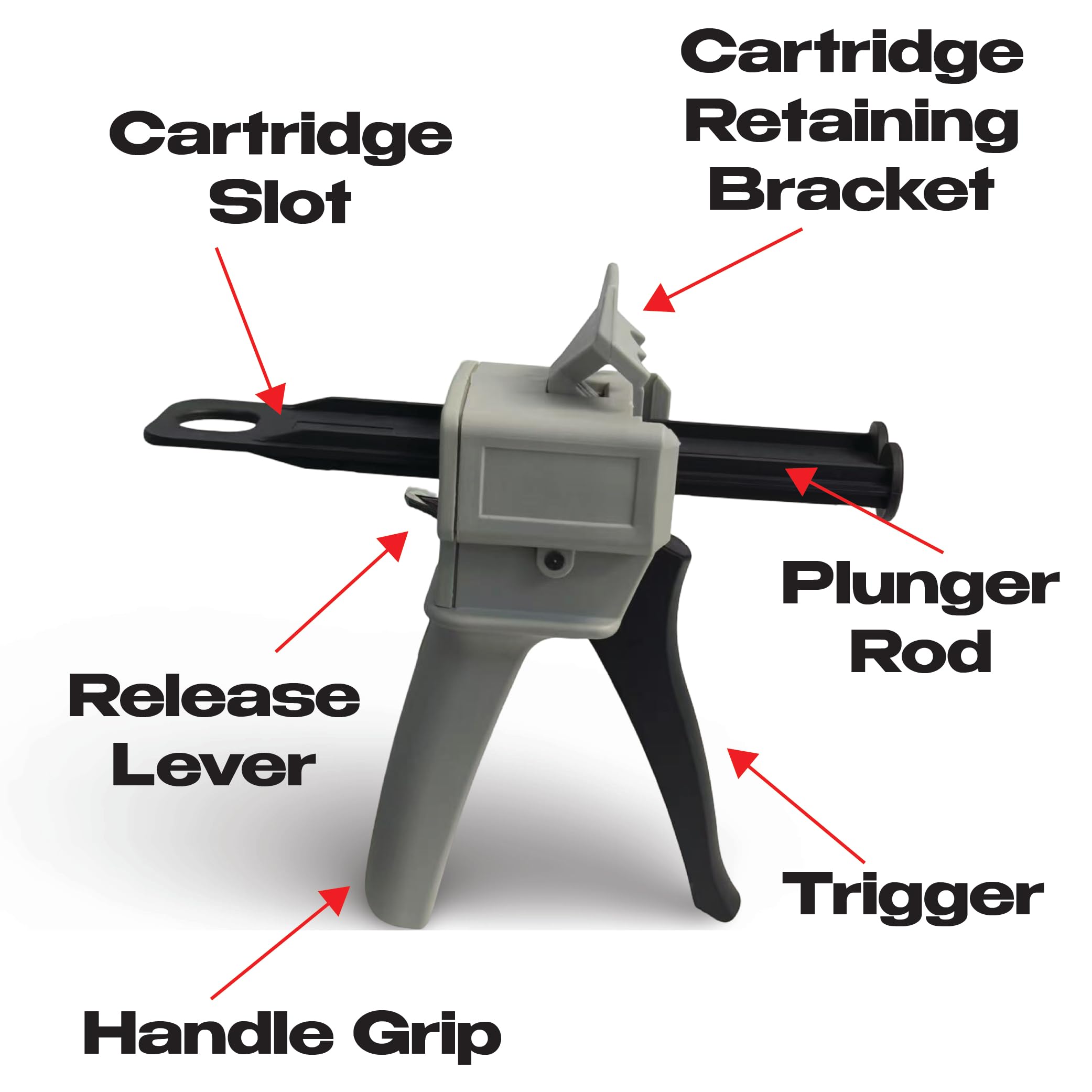 2 Cartouches Époxy 50 Ml 1:1 – Double Piston PP 115 Mm – Metallixity