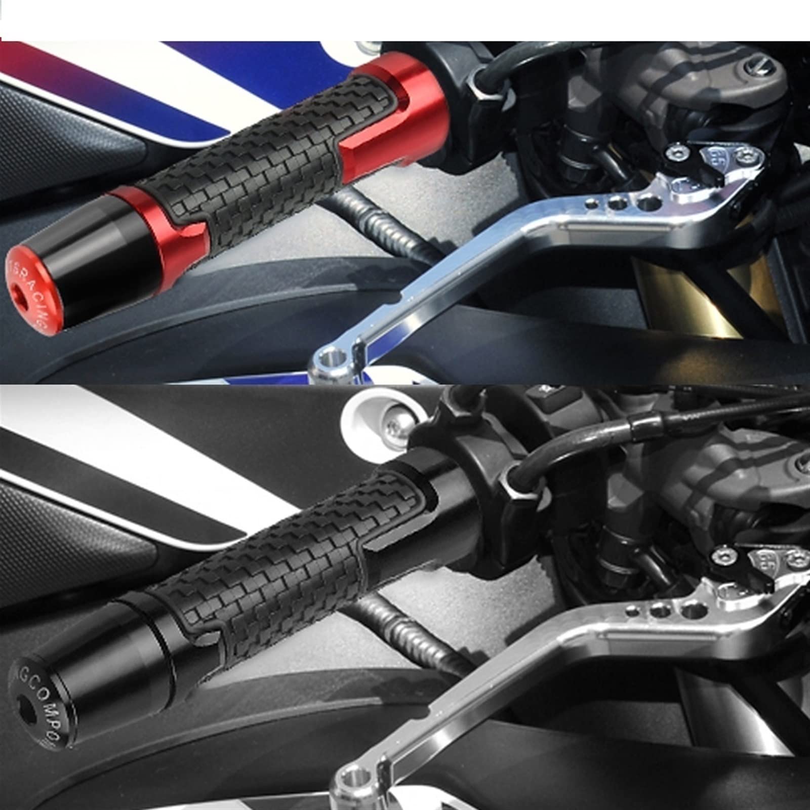 Parte per moto Estremità Delle Manopole Del Manubrio Per Honda VTR1000F/FIRESTORM/FV/FW/FX VTR1000 1997-2005 2004 2003 2002 2001 2000 7/8 '' 22mm Impugnatura