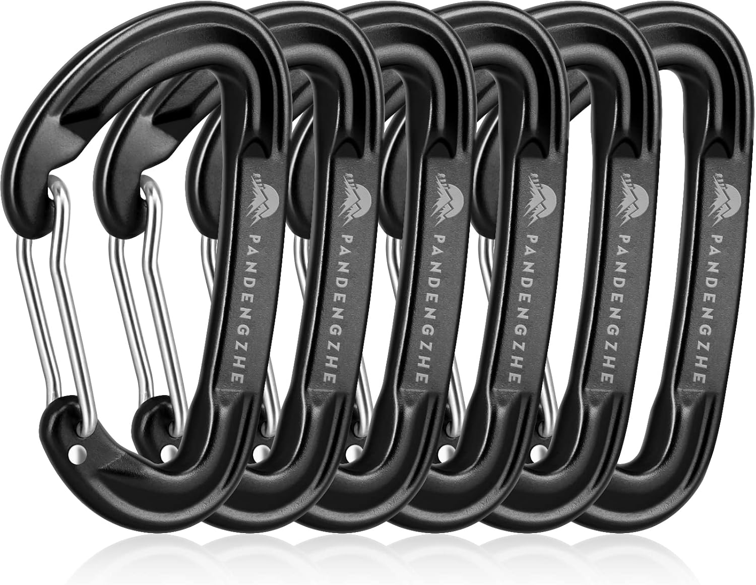 PANDENGZHE 6pcs Small Carabiner Clips, 9KN (2023lbs) Heavy