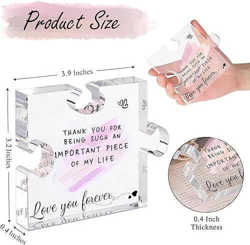 Miniatura 8 de Rosa real preservada, flores eternas, rosa para el día de la madre, para mamá, mujer, esposa, novia, en cumpleaños, San Valentín, con collar "I Love