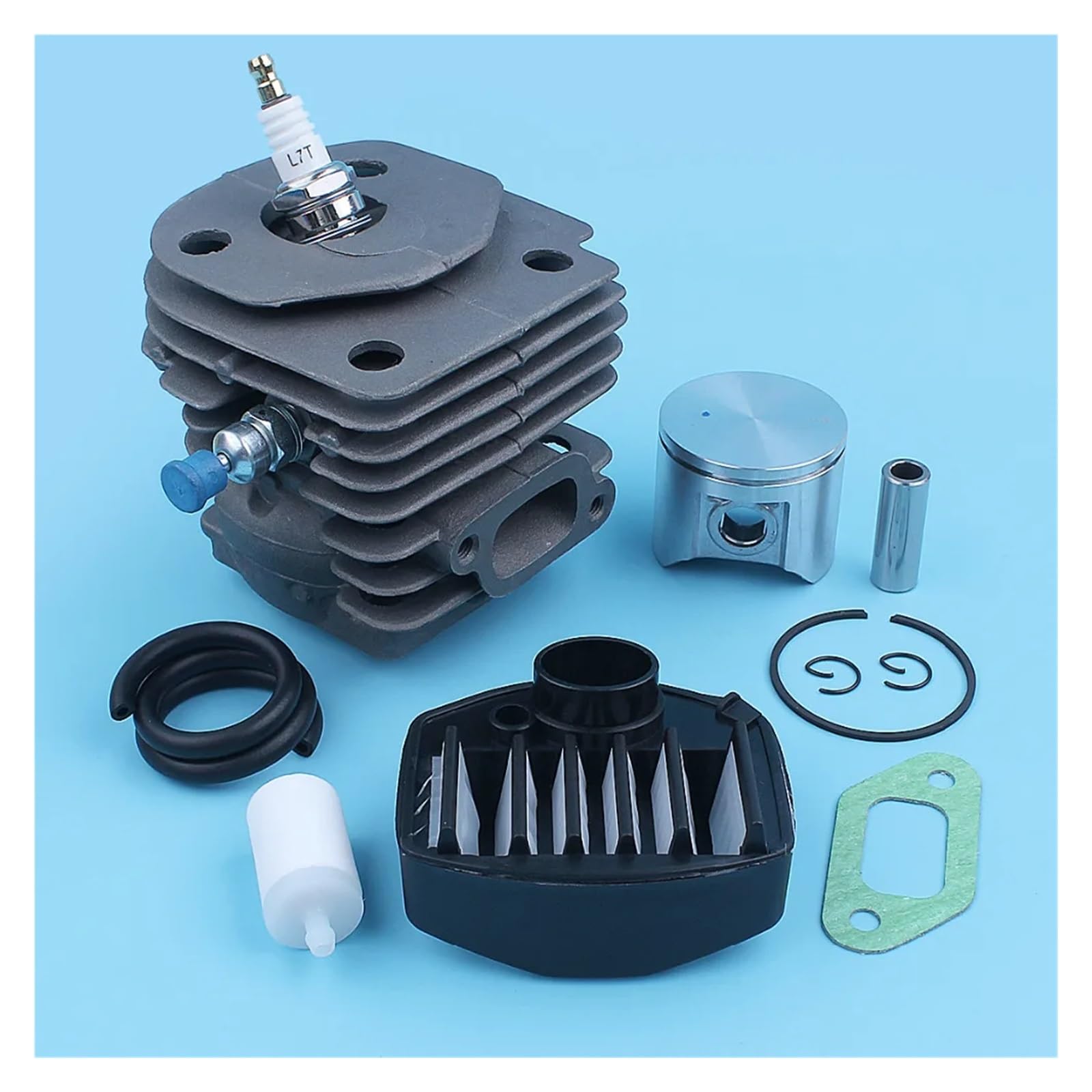 Kit de línea de Gas de Filtro de Combustible y Aire de pistón cilíndrico for Motosierra CS 2159 CS 2156 CS2159 CS2156 EPA, Puerto de Gran Cilindro de 47mm