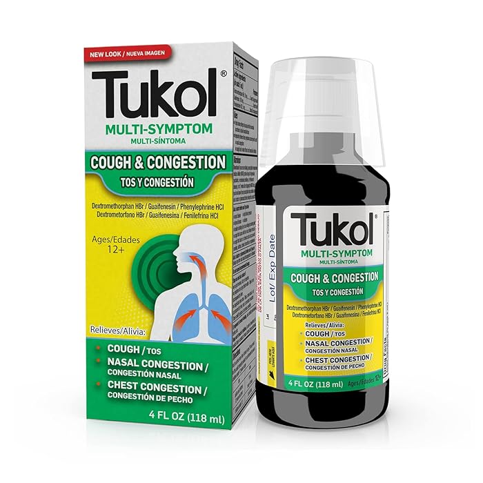 Buy TUKOL Cough & Congestion Treatment, Cough Suppressant and Nasal