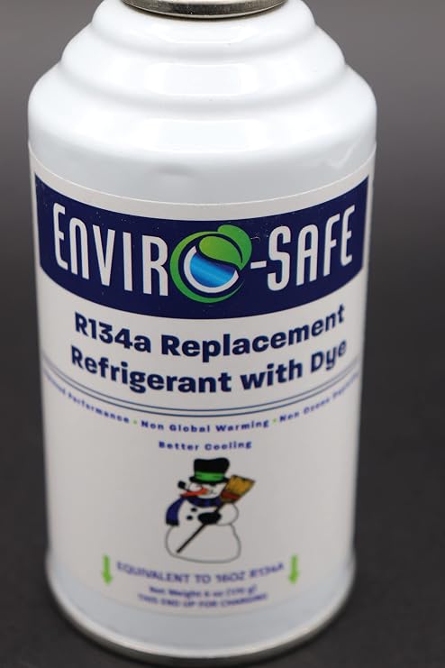 R134a Replacement | 12 Cans(6oz) with Piercing Valve for AC Recharging