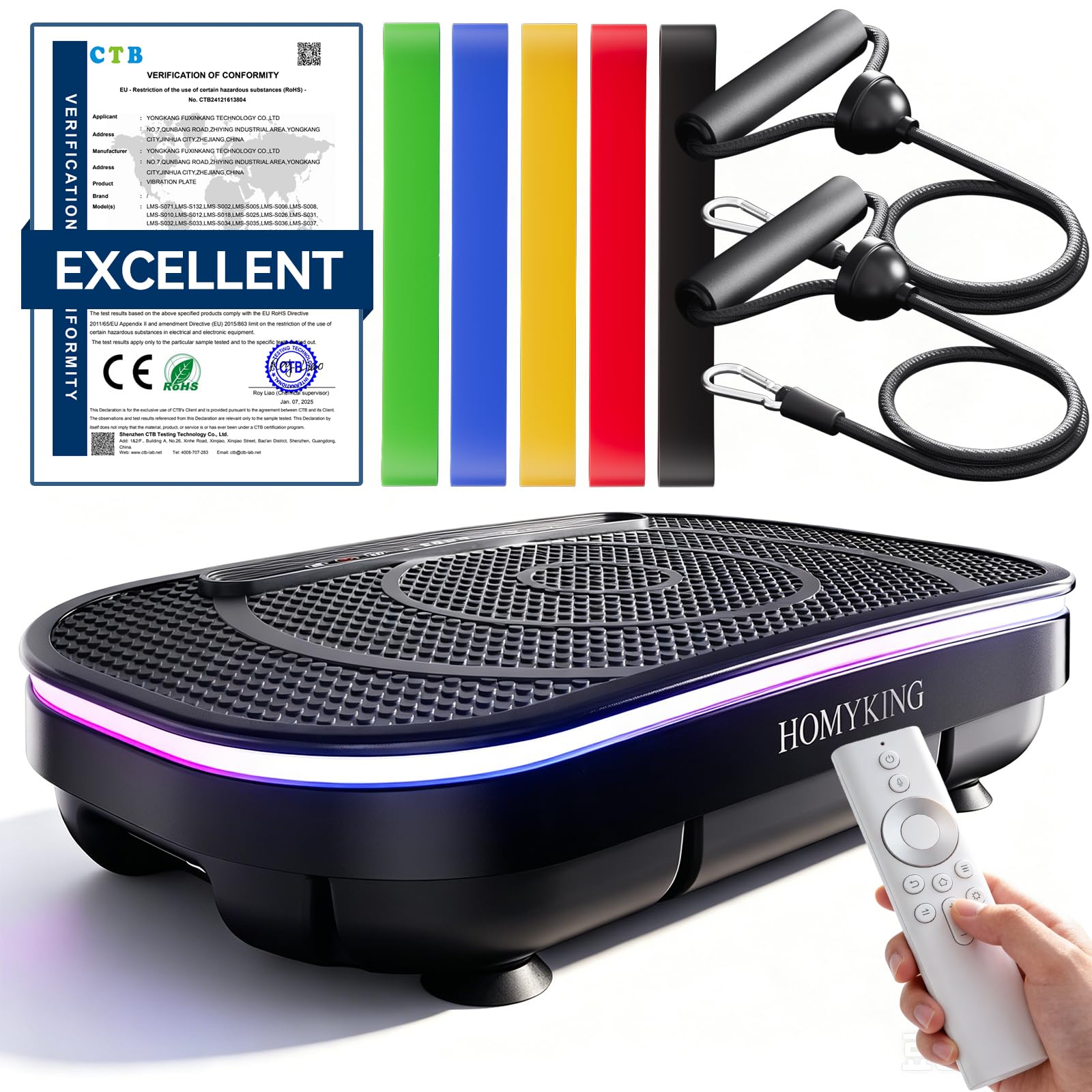 DAHAIY Vibrationsplatte Fitnessgeräte für Zuhause Rüttelplatte Vibration Plate entspannung, Sportgeräte Fitness Sport geräte Ganzkörpertraining 120 Intensitätsstufen für Home Workout