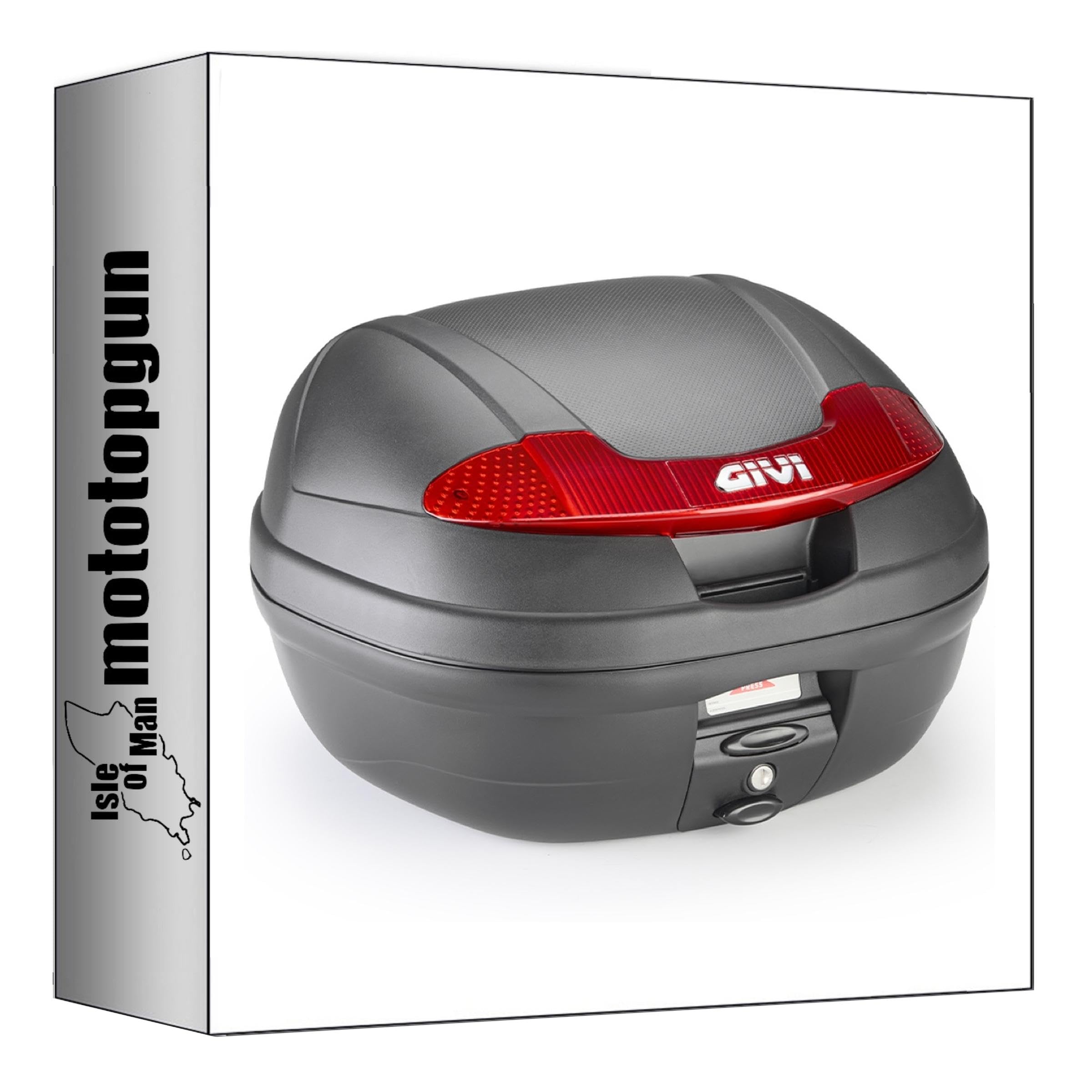 givi motorradkoffer e340n2 monolock vision schwarz 34 lt + träger kompatibel mit suzuki v-strom 250 2017 2018 2019 2020 2021 mototopgun e340n2 + sr3116