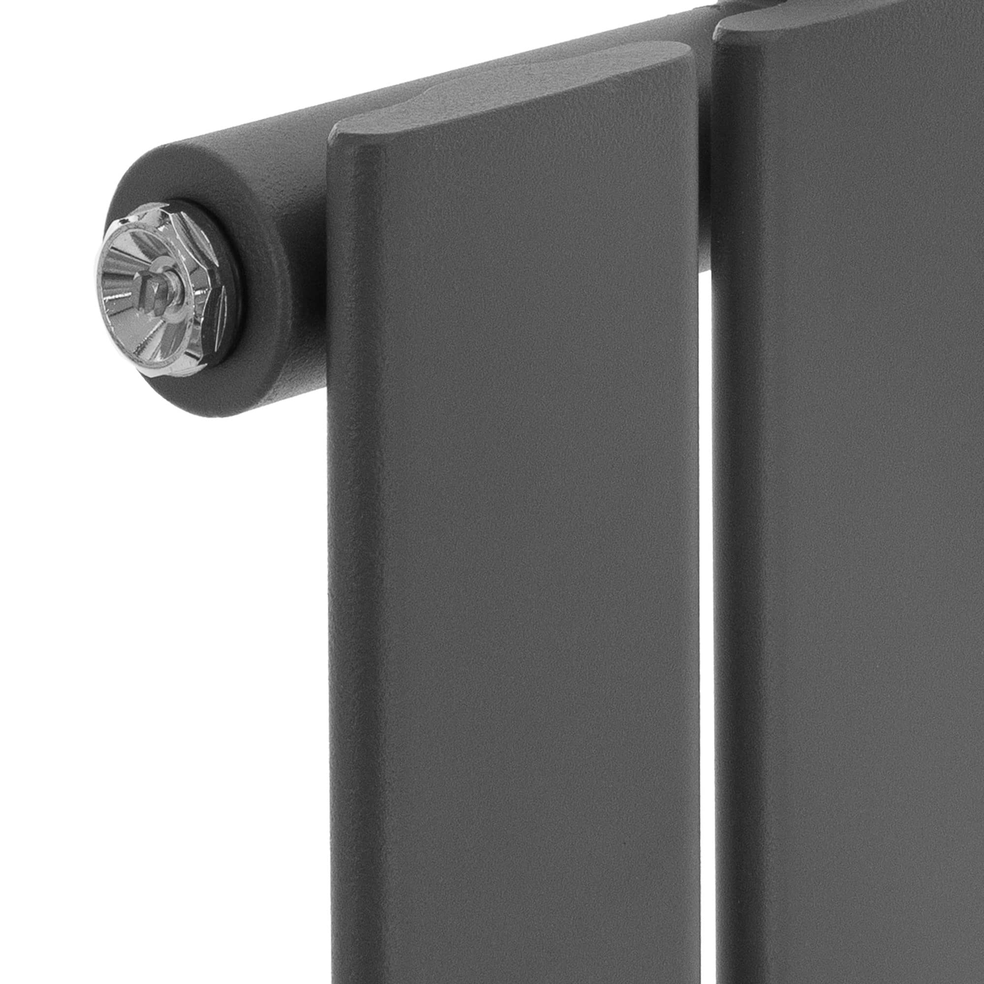 LuxeBath Designheizkörper Stella 480 x 1600 mm Anthrazit, Paneelheizkörper Mittelanschluss, Einlagig, Flach, Vertikal, Badheizkörper Röhrenheizkörper Flachheizkörper Badezimmer Heizung Bad Wandheizung