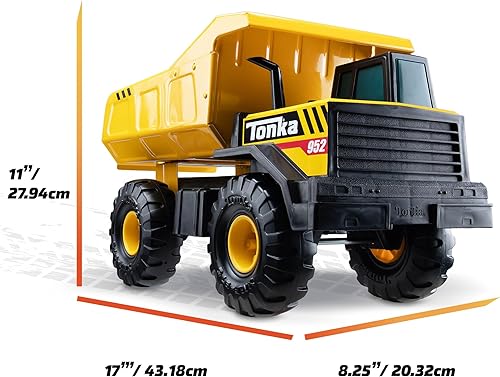 Miniatura 59 de Tonka Steel Classics Bulldozer - Camión de construcción de juguete, hecho de acero y plástico resistente, para niños y niñas de 3 años en adelante