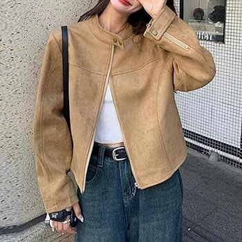 cozy brown jacket outer / 大人s（mom） Mom Bonnie Plunkett Brown Leather Jacket – LeatherJacketMerchant