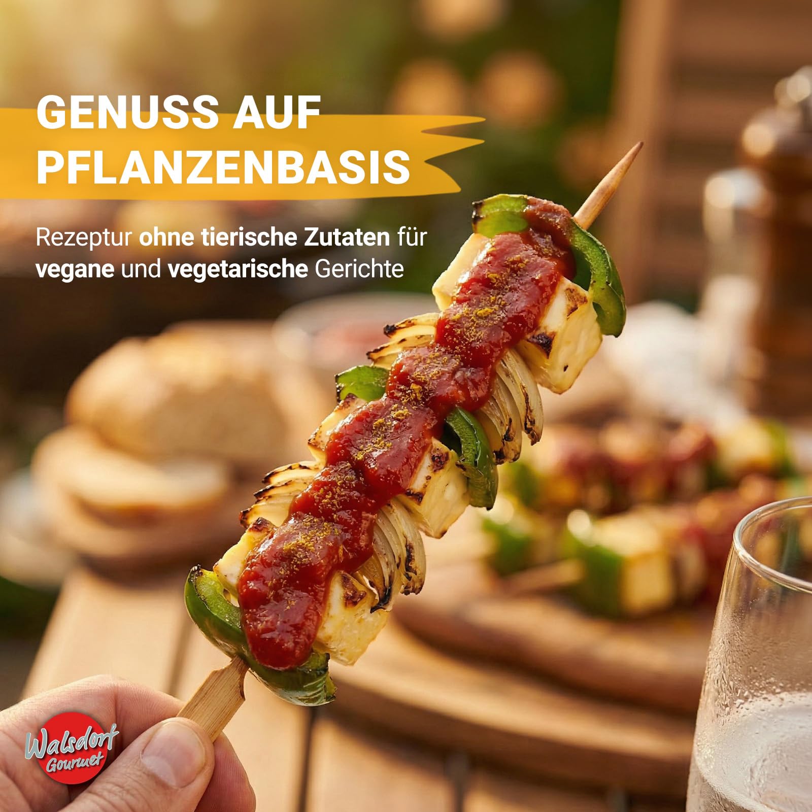 Walsdorf Gourmet Currywurst Sauce pikant - 3 x 500 g Schale - Currysauce mit milder Schärfe & Tomatenmark - Ohne Geschmacksverstärker & künstliche Zusätze - Vegan - Manufakturqualität vom Niederrhein