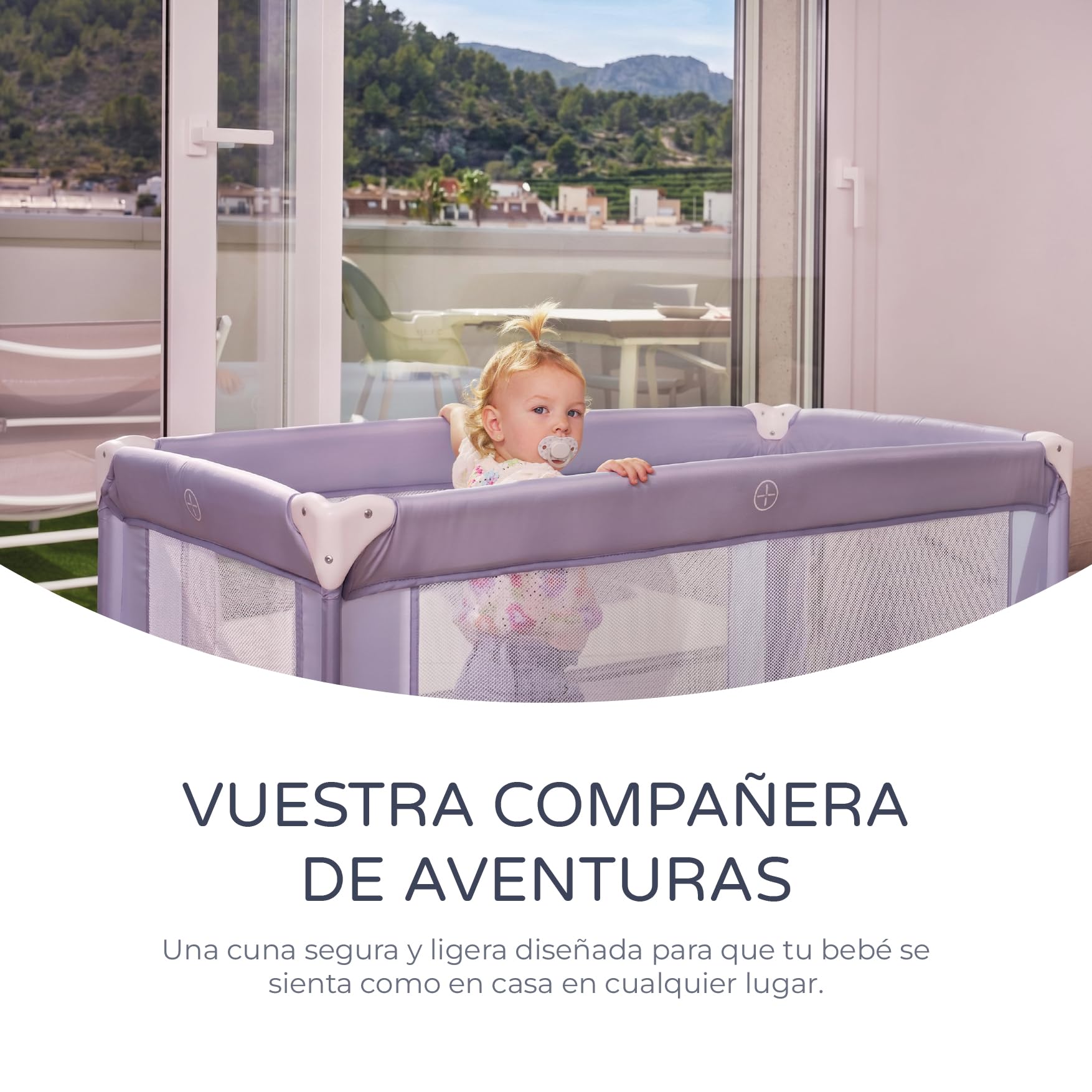 ms BabyWorld – Basic – Cuna de Viaje para niños | 120x60 cm | Desde 0+ Meses hasta 15 kg | Colchón y Bolsa Transporte Incluidos | Plegado y Montaje Fácil | Estructura Ligera y Estable (Negro)
