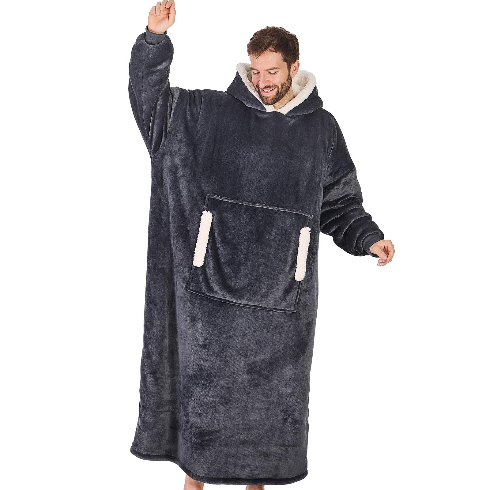 unisex-adult Wearable Blanket Hoodie Fashion Blanket