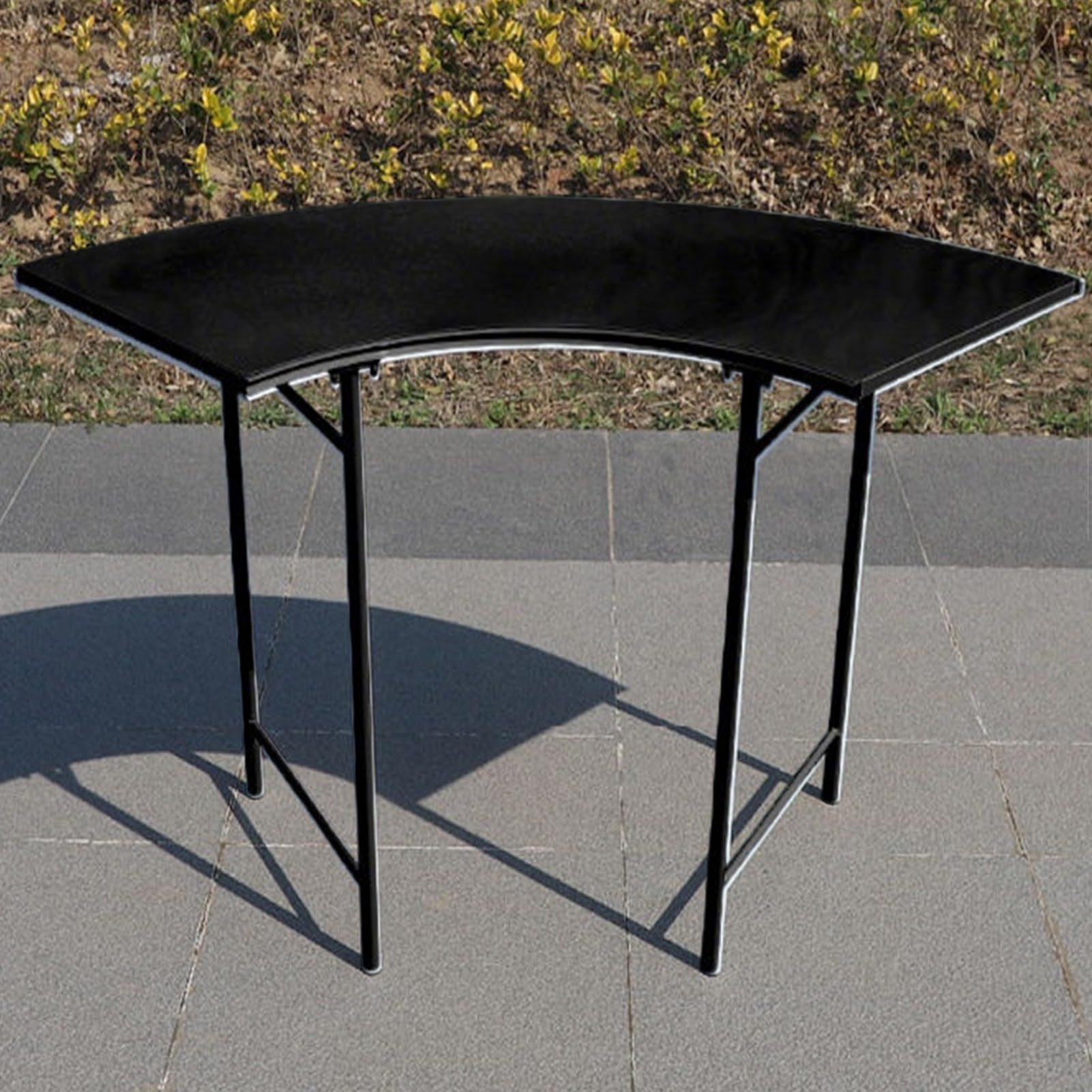 Forma S Soportes Decorativos Exhibición para Bodas Fiestas, Exteriores Soportes Metal para Pasteles, Cumpleaños Circulares Bandejas Tartas para Dulces Cupcakes(Black,50X80CM-1PCS)