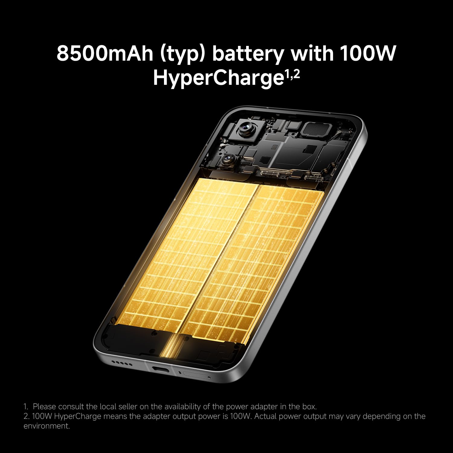 POCO X8 Pro Max, Smartphone 12+512 GB, Flagship Dimensity 9500s, 8500mAh (typ) battery, ultra-bright AMOLED display, 50MP Light Fusion 600 with OIS, Black, 1 year extra warranty, Charger Not Included — view 10