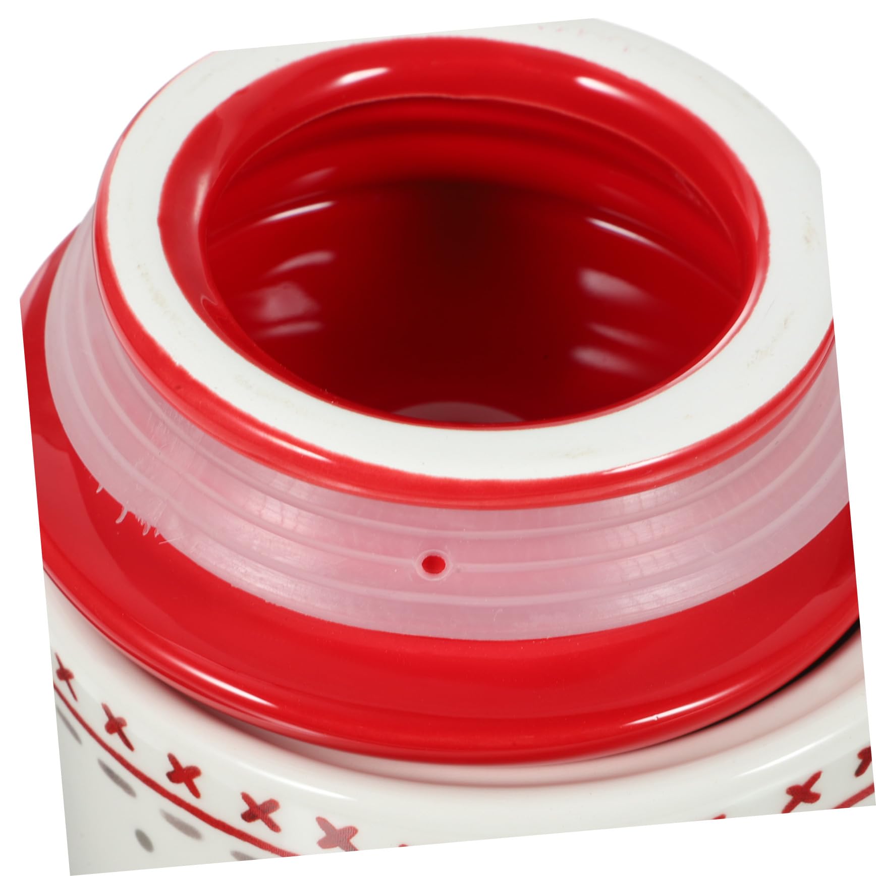Barattolo in Porcellana Natalizio Coperchio Ermetico, Contenitore per Caramelle e Tè, Superficie Liscia e Brillante, Decorazione a Tema Natale la Cucina