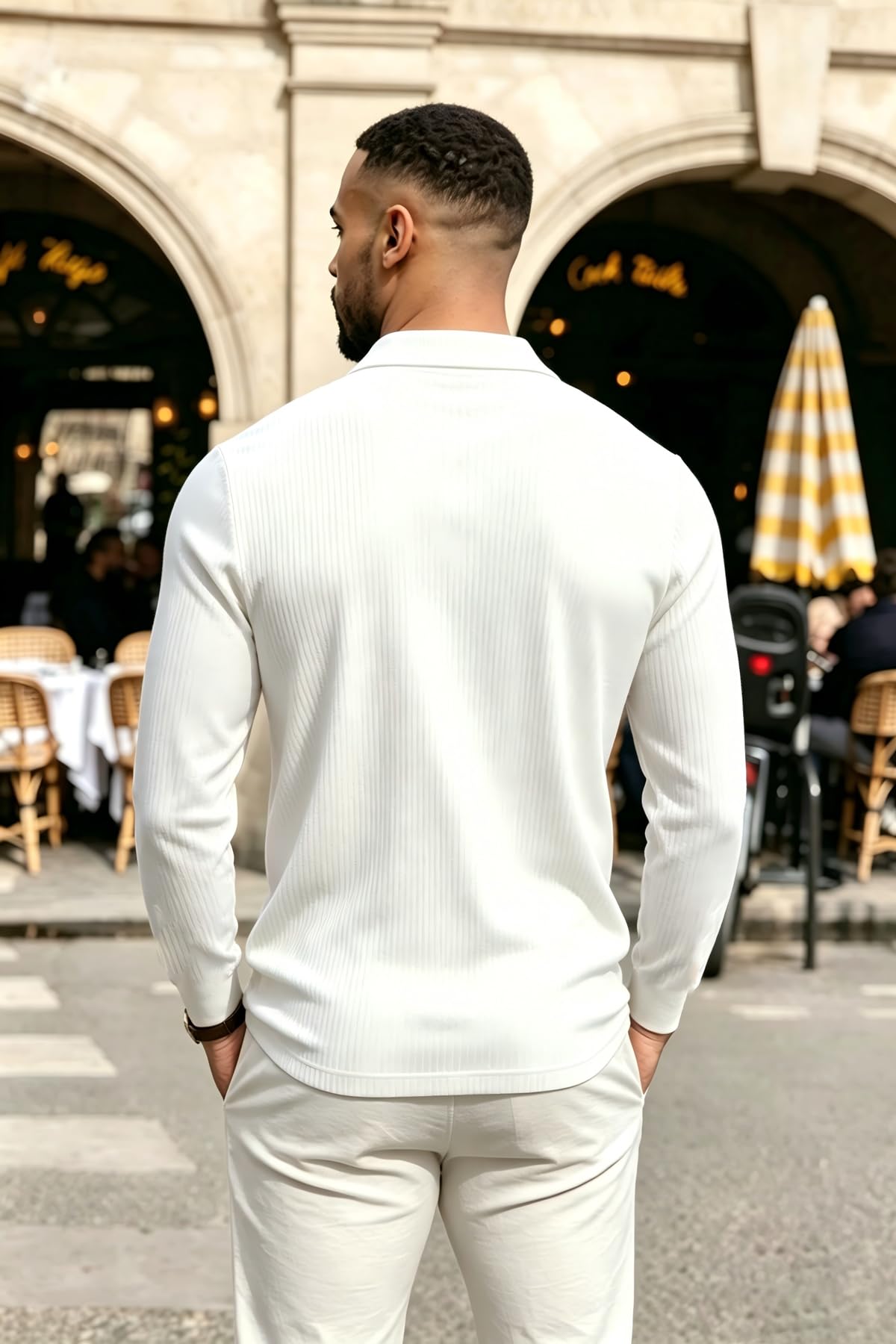 Uomo Polo Sport Slim Fit,Casual a Maniche Lunghe e Corte T-Shirt,Golf vestibilità Muscolare