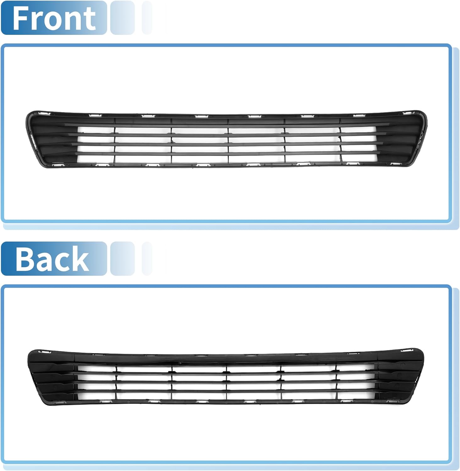 Front Hood Bumper Grille Grill Front Lower Bumper Grille Grill for Toyota Camry LE 2012 Black