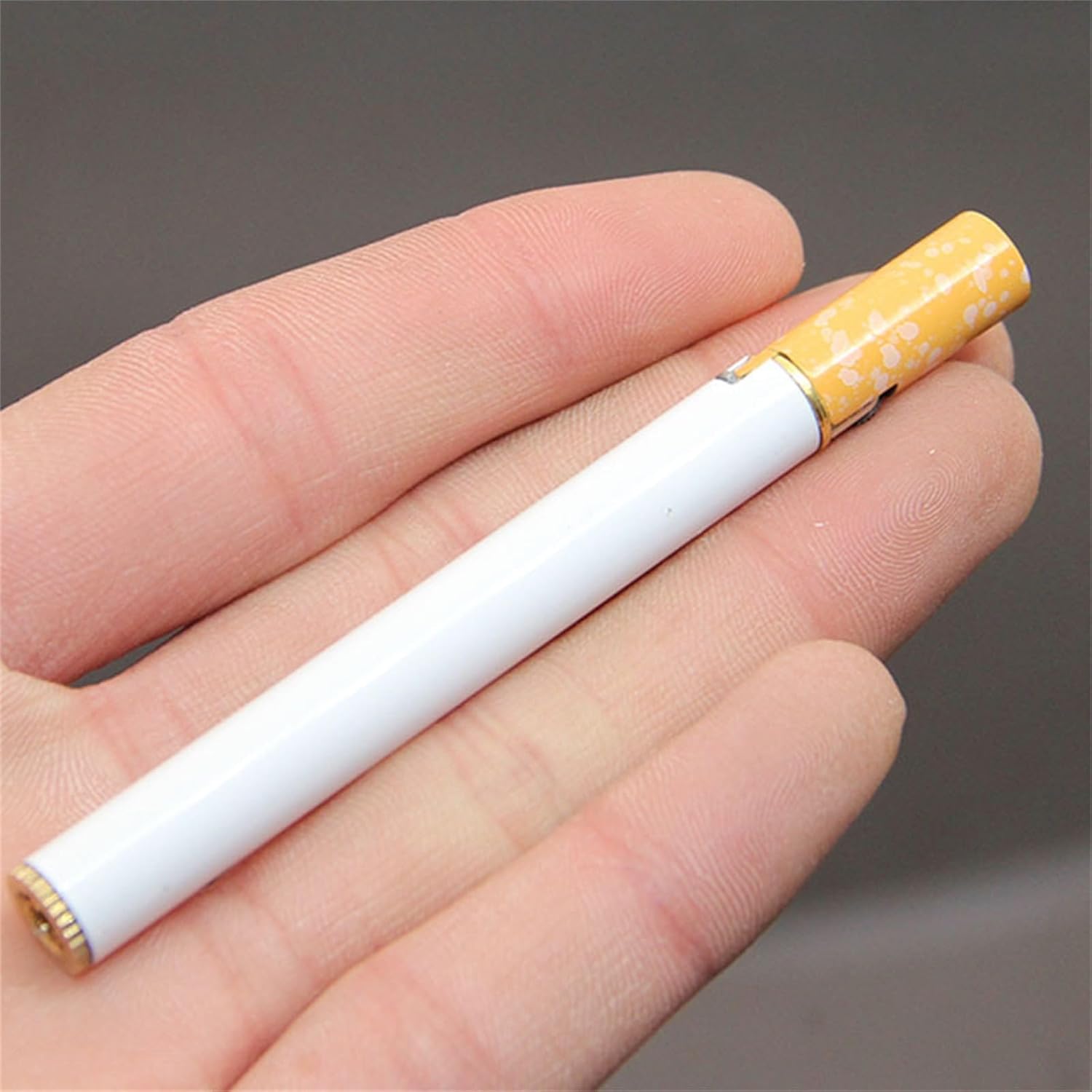 2Pcs Cigarette Shaped Lighter, Creative Metal Refillable Lighter for Bundle, Novelty Fire Starter Portable Pocket Lighter Unique Gift for Friend (No Fuel)
