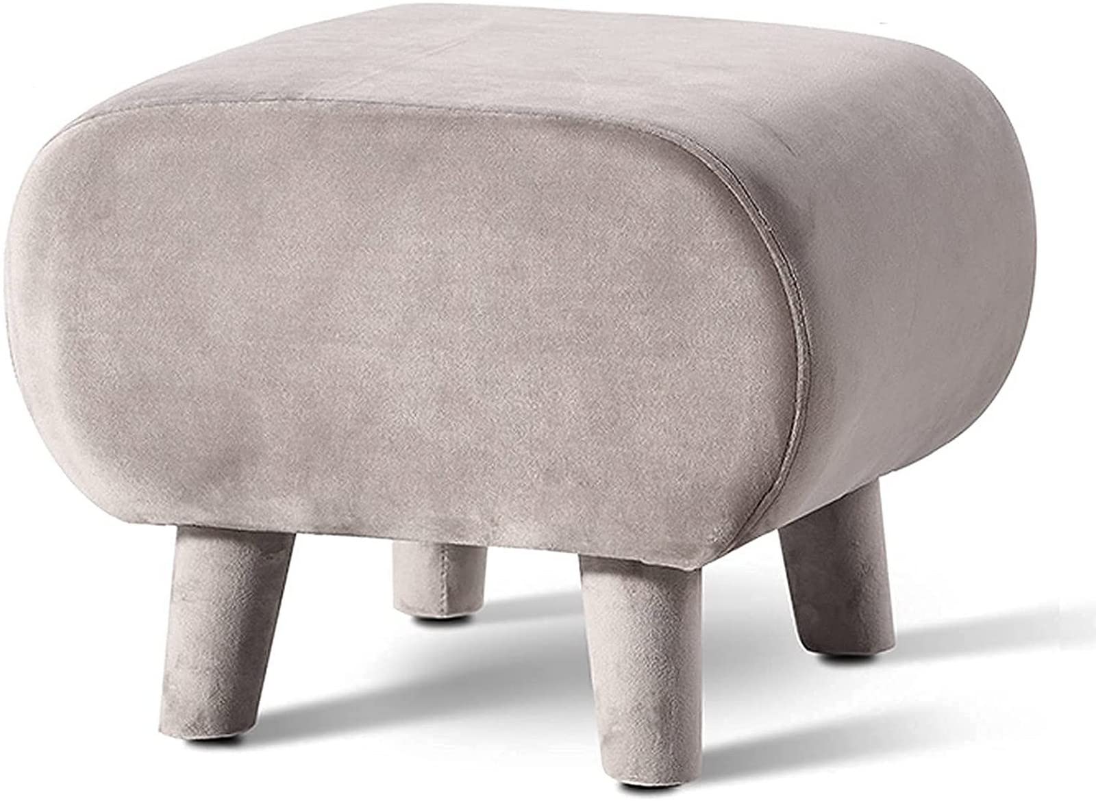 Repose-pieds en velours nordique et tabouret bas pour salon