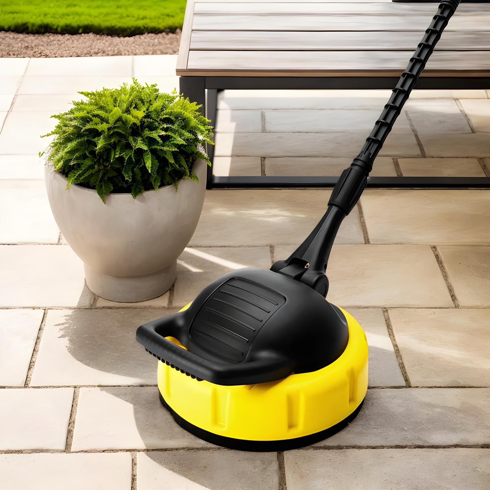 Limpiador para Hidrolimpiadora Accesorio Hidrolimpiadora Mango Largo | Reutilizable Accesorios De Hidrolavadora Para Patios, Entradas, Terrazas, Aceras, Vallas, Coches, Camiones Y Escaleras