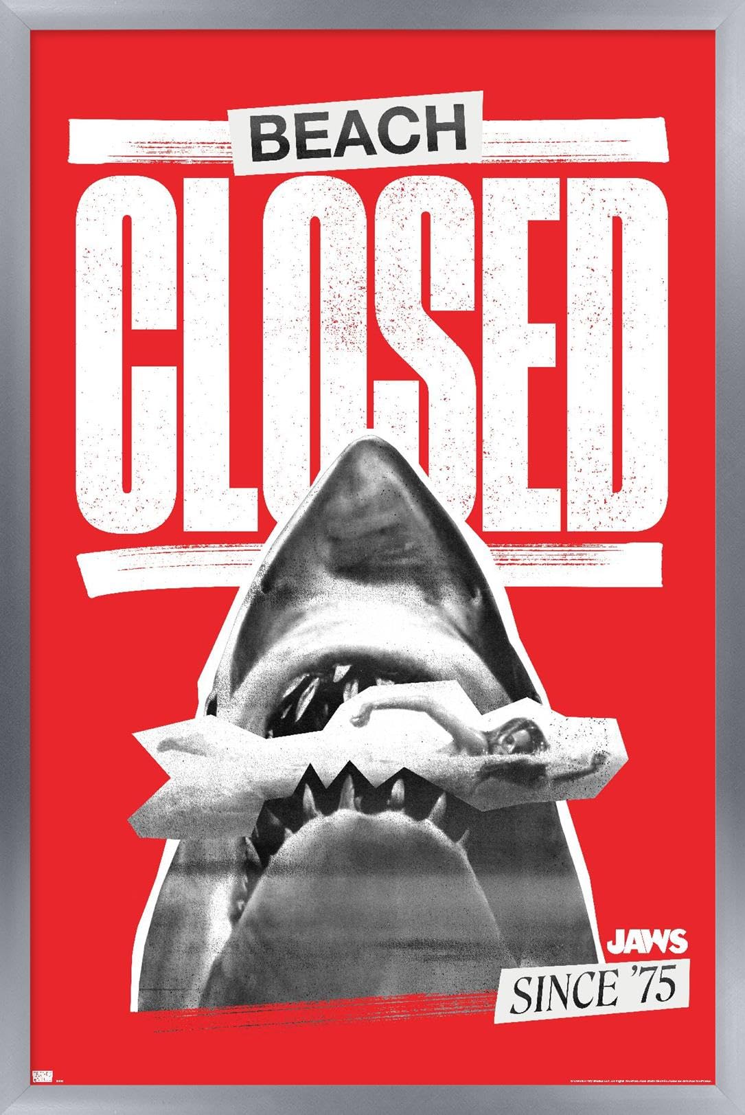 Amazon.com: Trends International Jaws - Beach Closed Wall Poster