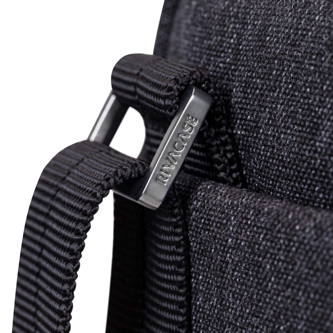 Rivacase Sac à bandoulière pour tablettes jusqu'à 8" - Sac à bandoulière en cuir synthétique et polyester de qualité supérieure avec bandoulière réglable, Noir, s
