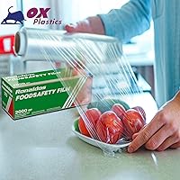 Vista 8 de Ronaldos - Película de seguridad alimentaria, envoltura de plástico de 12 pulgadas x 2000 pies, grado comercial, utilizada para la industria