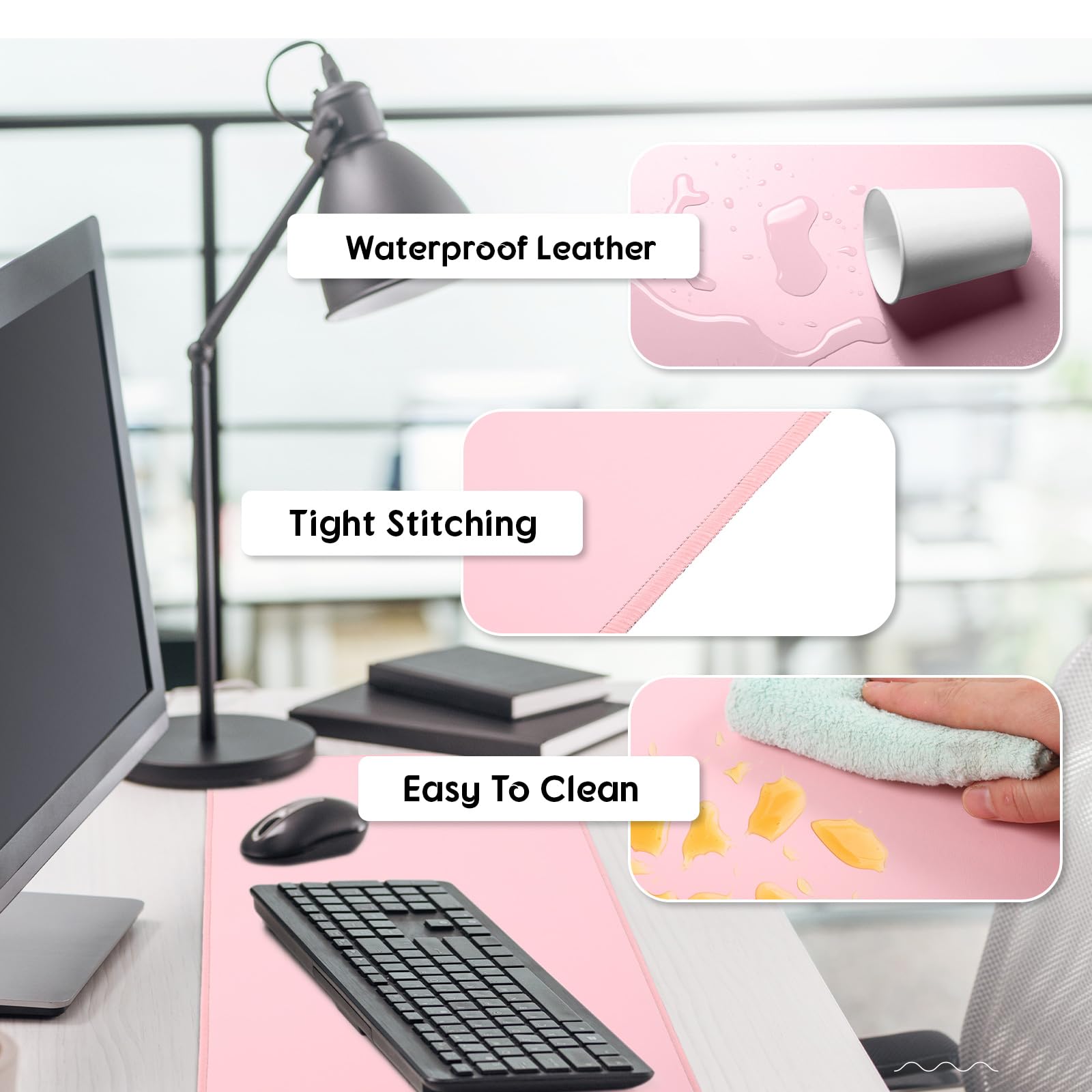 Snapklik.com : Konohan Heated Desk Pad Warm Mouse Pad, 5 Heating Level ...