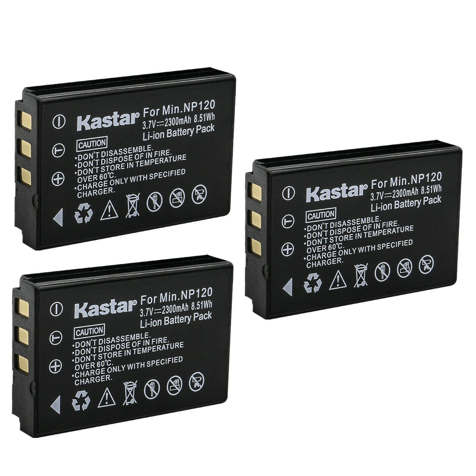 Amazon.com : Kastar 3-Pack Q120 Rechargeable Lithium-ion Battery