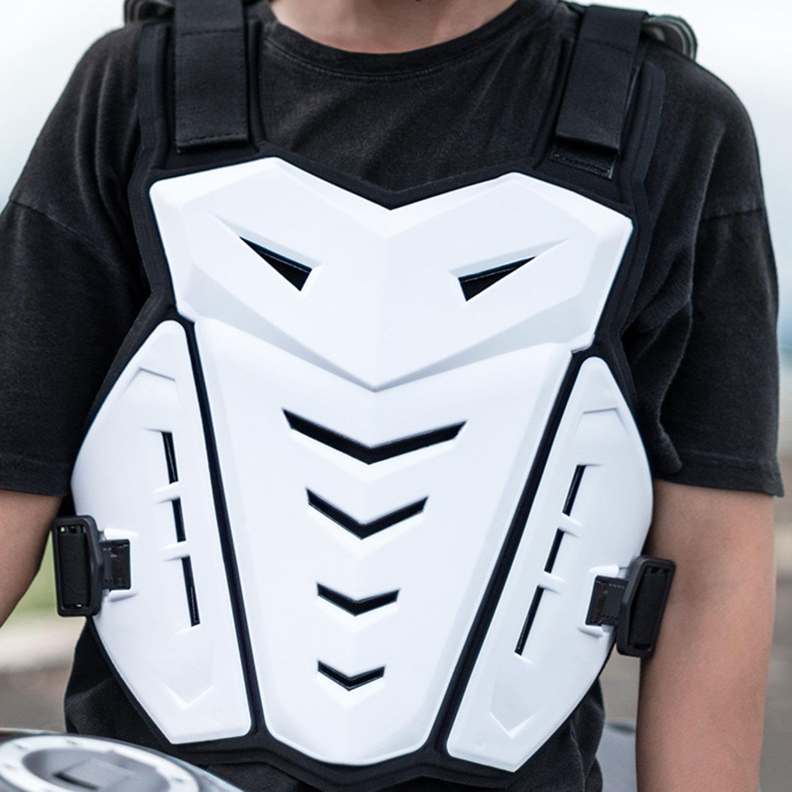 Generic - Protezione toracica per moto, ad alte prestazioni, per adulti, colore: bianco