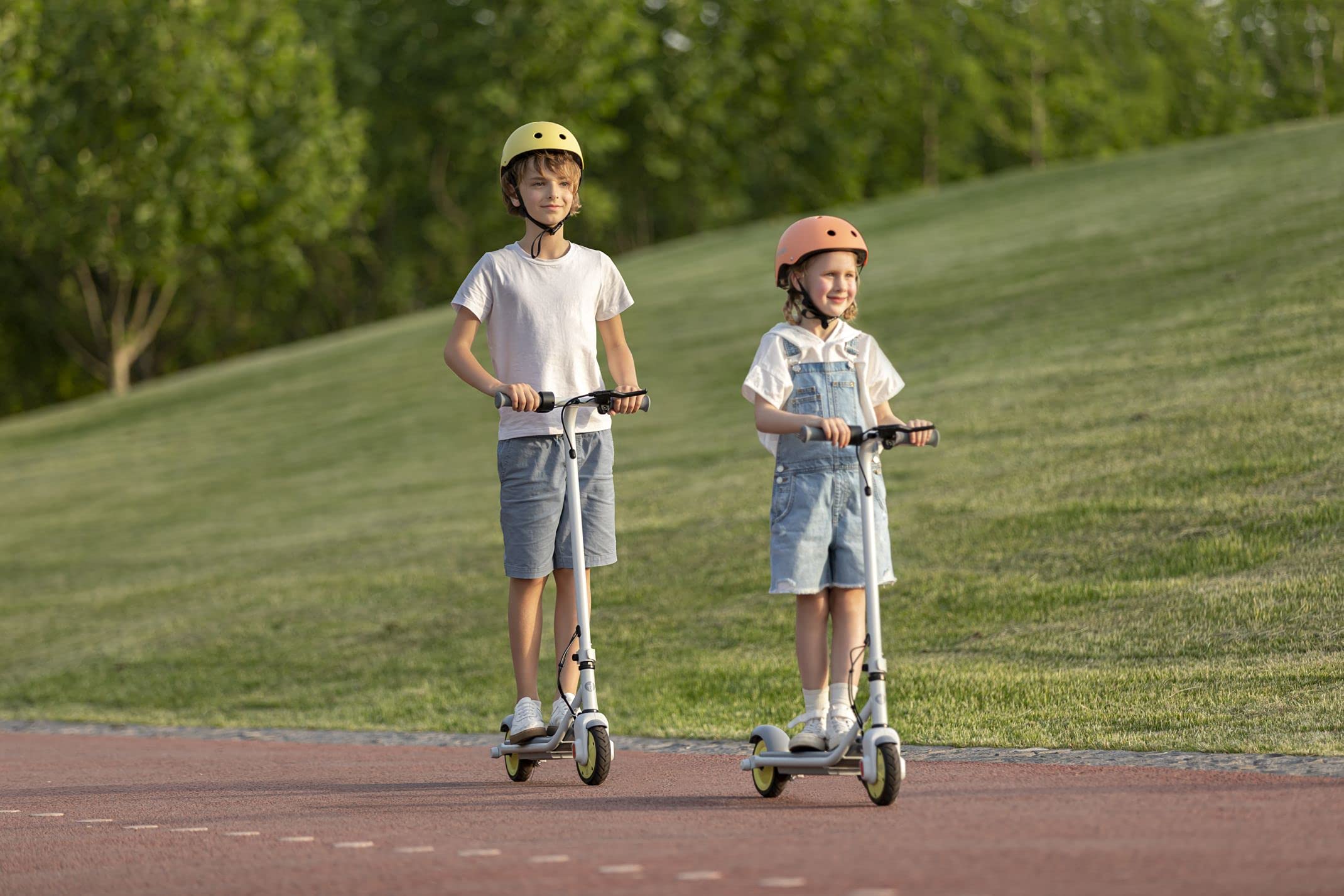 NINEBOT BY SEGWAY AA.00.0011.61 Monopattino Elettrico Zing C8, Grigio/Giallo, misura standard