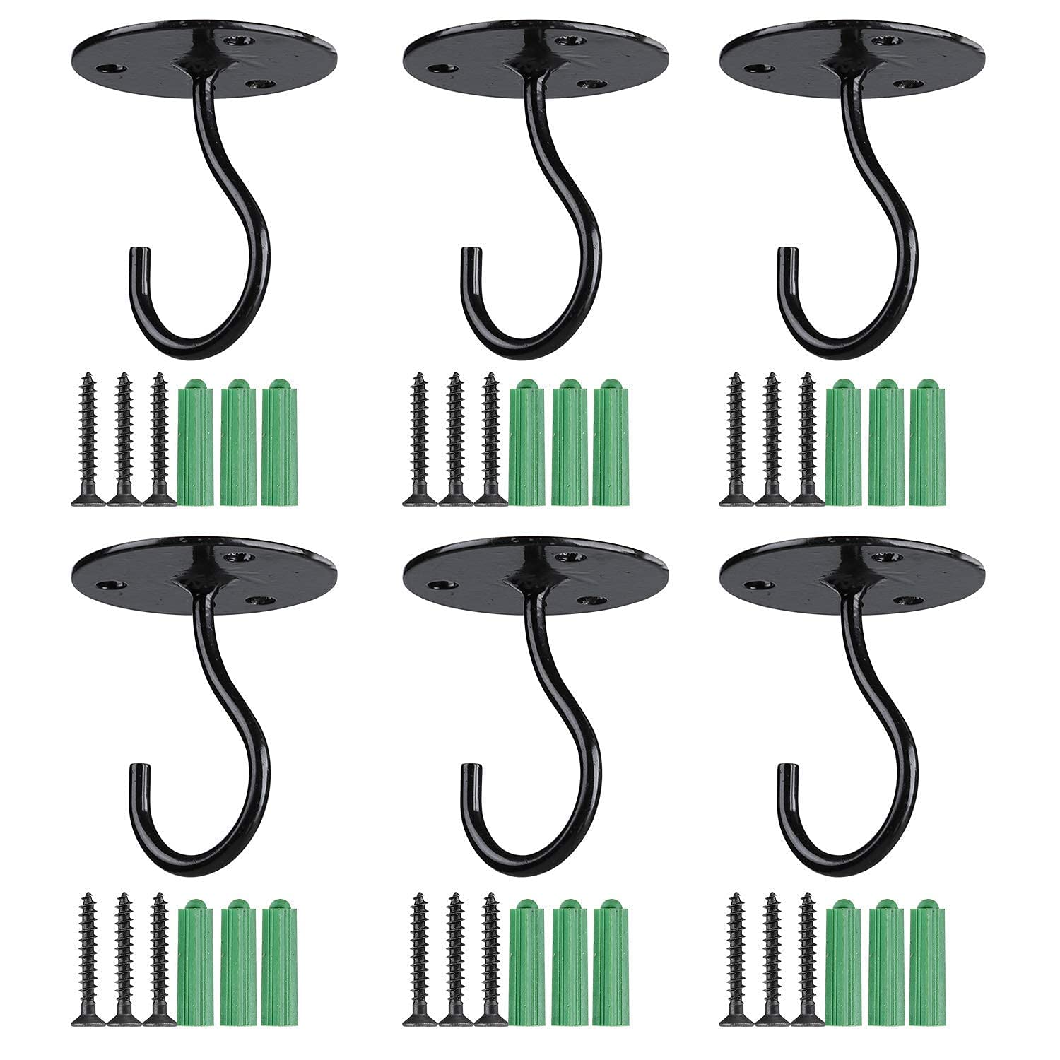Rose Gold 6pcs Metal Ceiling Hook with Screws for Hanging Flower Pot and Plant Pot Wall Mounted Hook for Hanging Plant Baskets/String Lights in Balcony, Porch Office Home (B0D22Y779C) Amazon Price History, Amazon Price Tracker