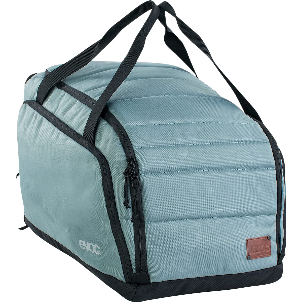 EVOC Gear Bag 35 Travel Gear Bag (Separate Wet Compartment, Robust Outer Material, Padded Main Compartment, Individually Divisible, Dirt/Water Resistant), Steel/Grey