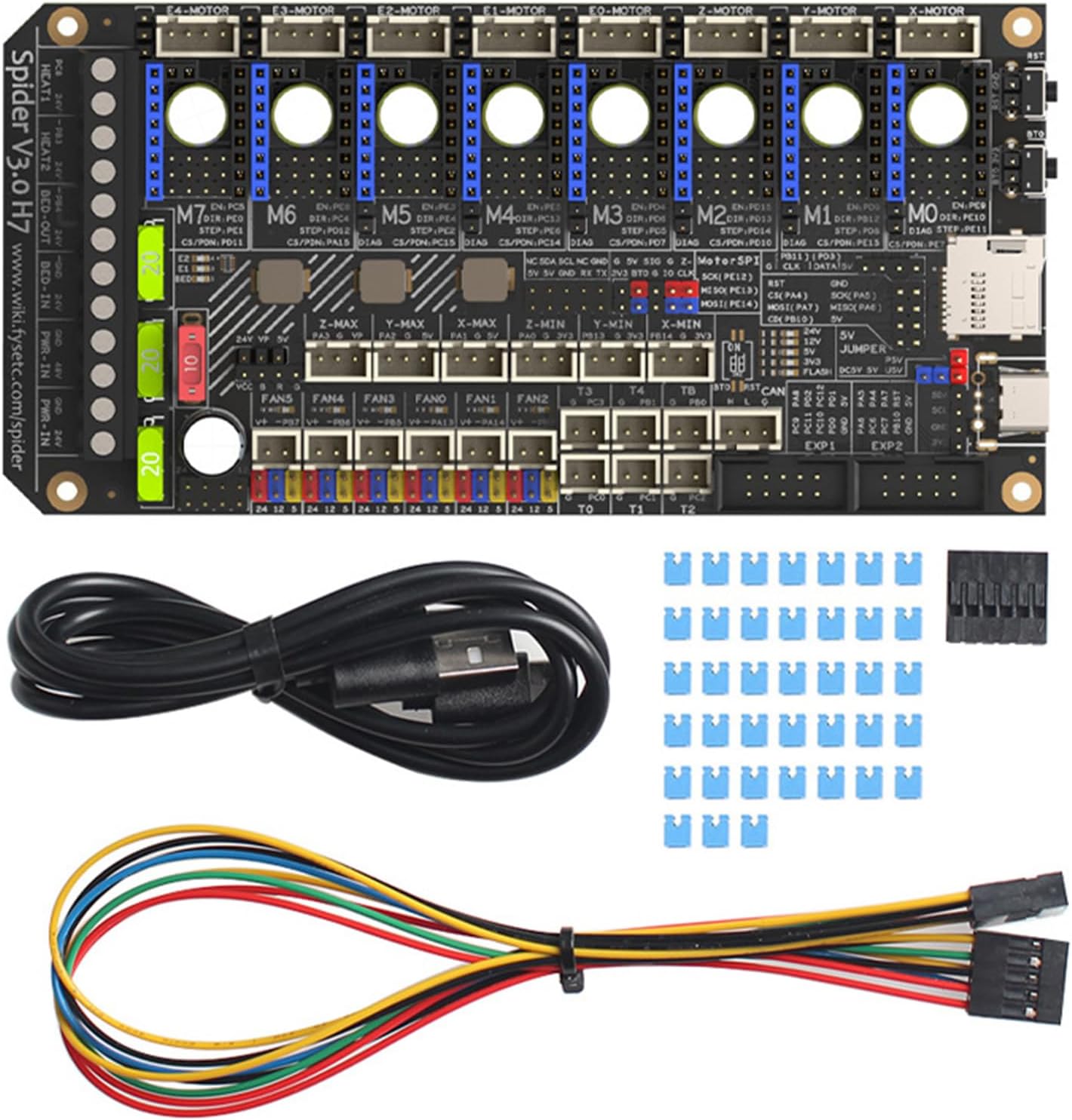 H7 32 ビット マザーボード 24 v/48 v オプションの電源ボード TMC2209 ドライバー 3D 印刷用 DotSta