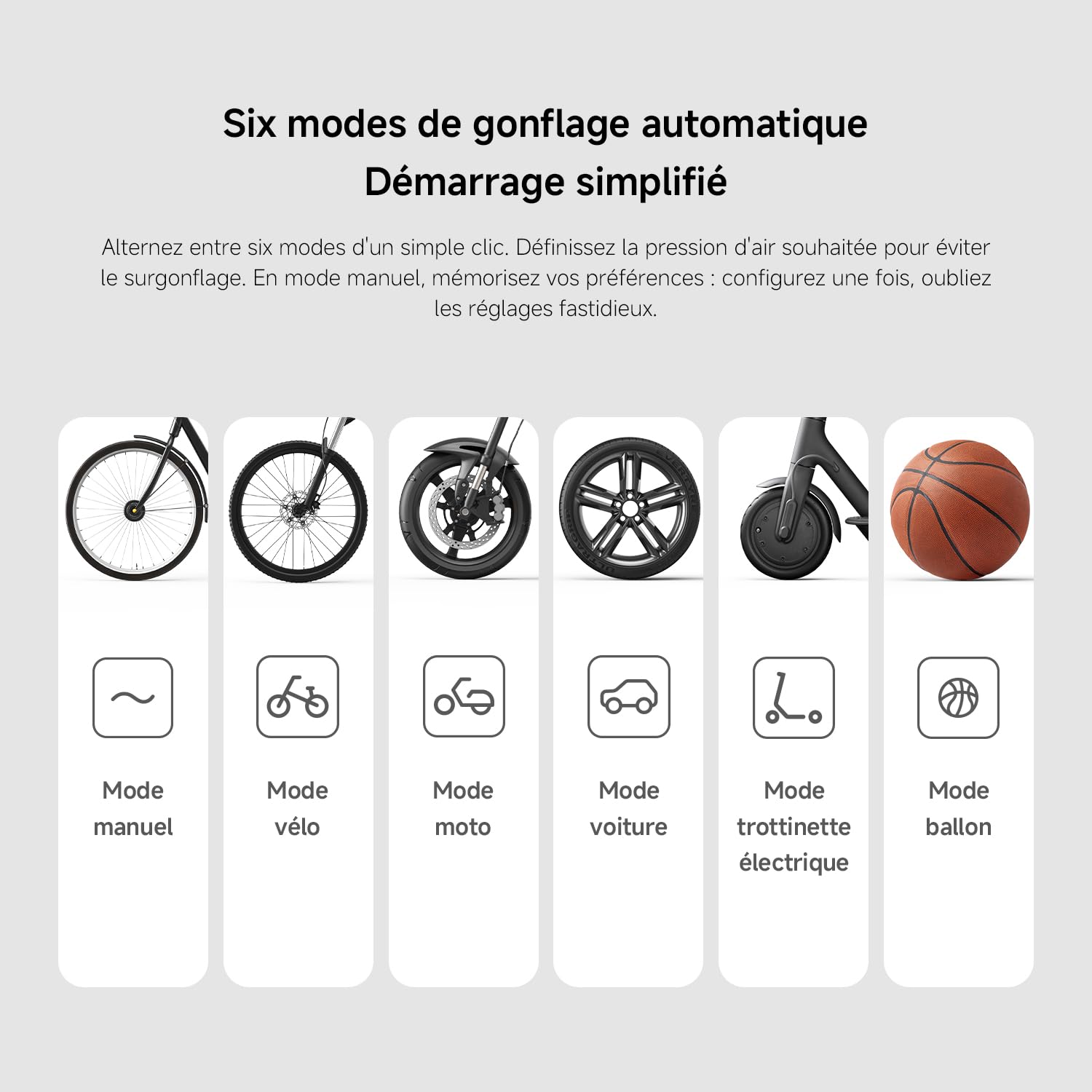 Xiaomi Compresseur Air 2, 150PSI, Gonflage Auto Voiture/Moto, Détection Pression, USB-C (25% Rapide)