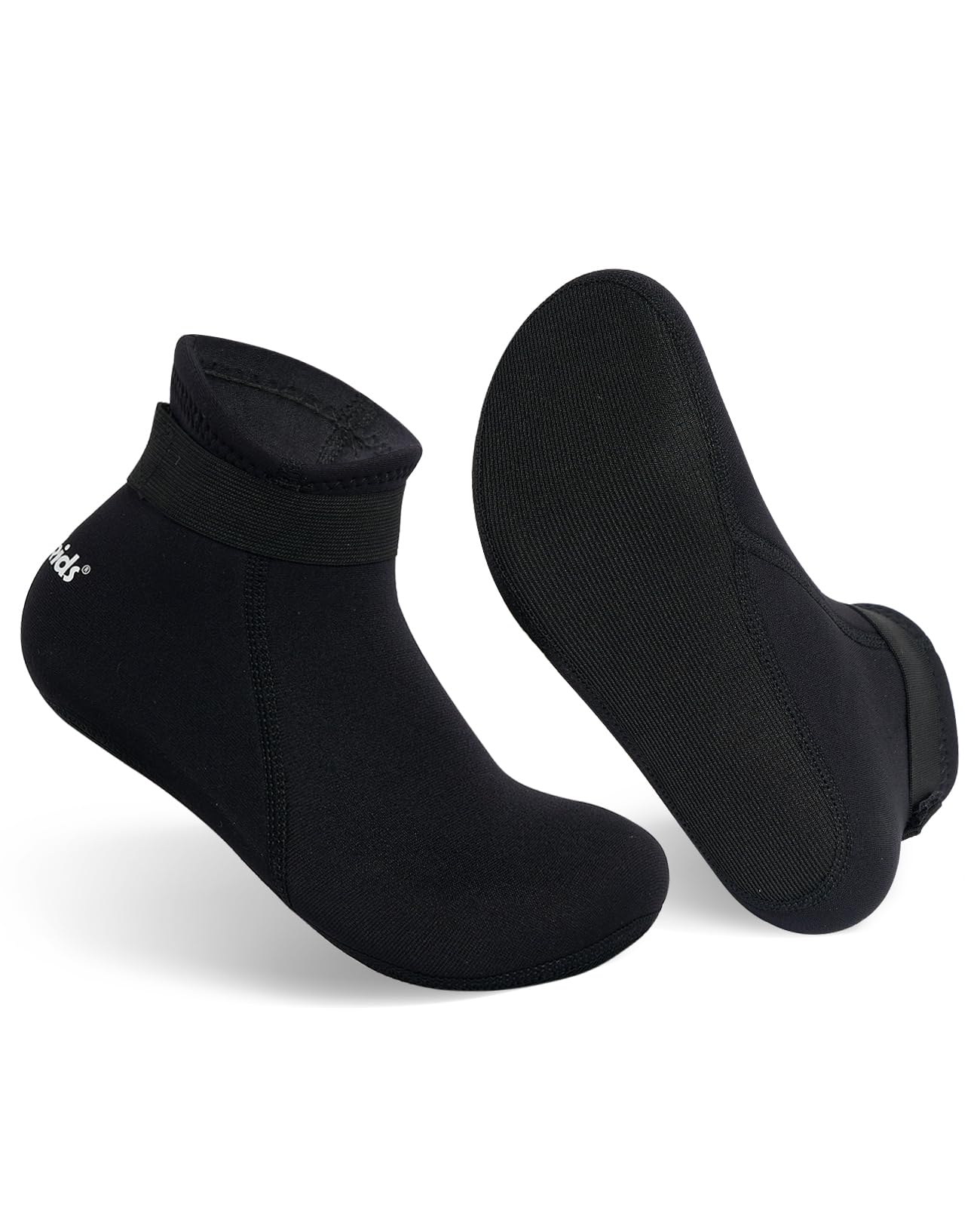 Gogokids 3mm Neoprene Wetsuit Socks for Kids, Keep Warm Toddler Water Socks, Anti-Scratch, Non-Slip, and Anti-Scald