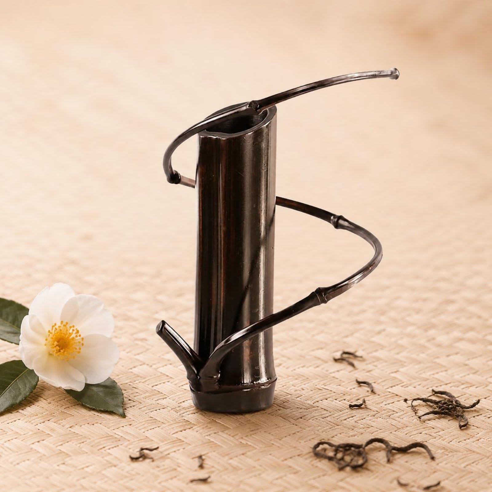 Amazon.co.jp: KQFCAZRE 竹編み花器 禅意 竹編み花籠 茶道用 茶室花器