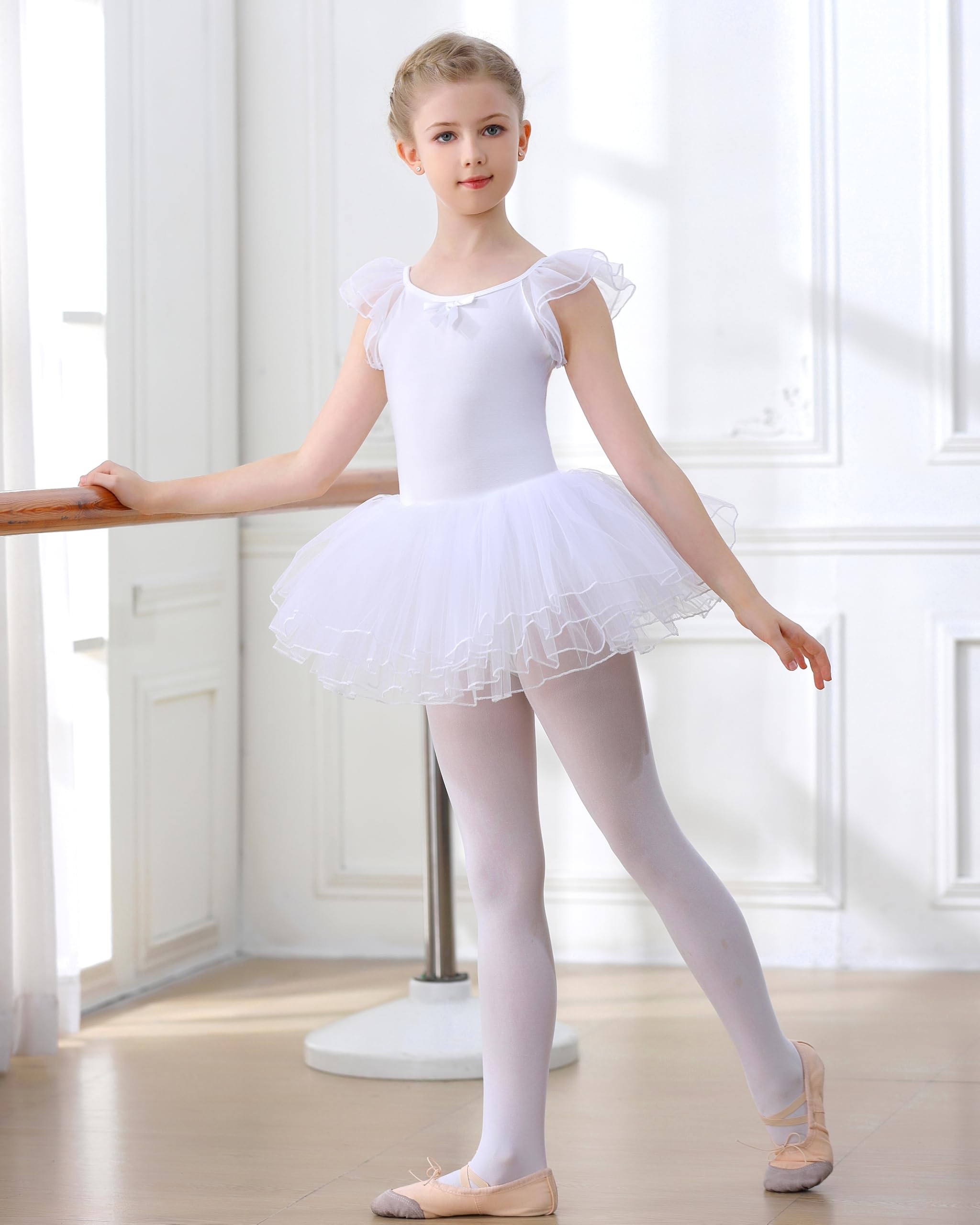Vestito Body Danza Balletto per Bambina Ragazza Tutu Ballerina Danza Classica Bambina