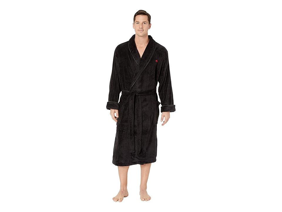 

Tommy Bahama Wish Yule Were Here Plush Robe (Black) Men's Robe