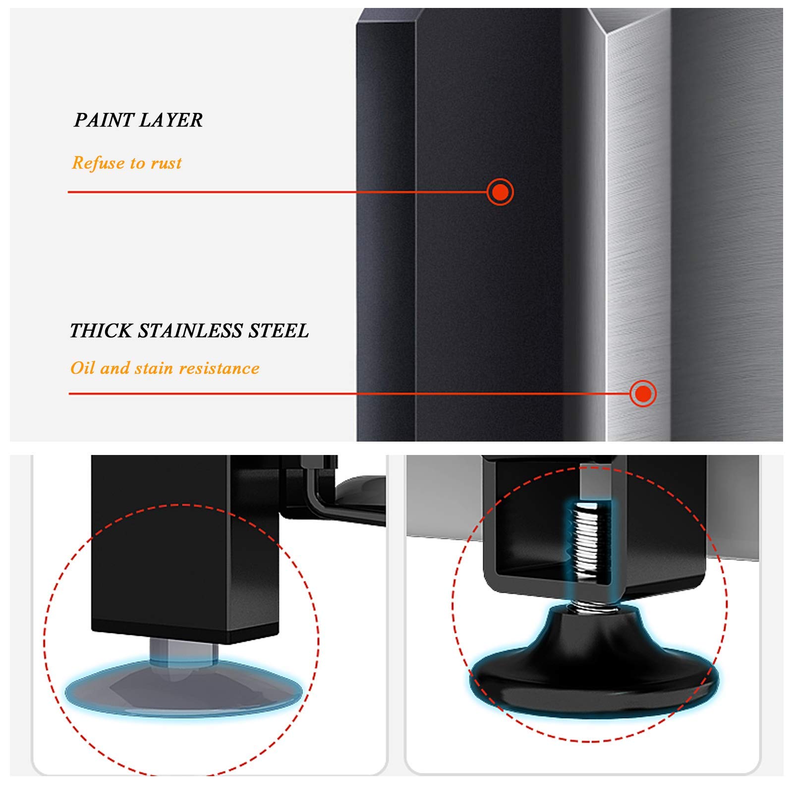 Rejilla Para Platos Plegable, Escurridores De Platos Sobre El Fregadero, Estante Para Escurridores Montado En La Pared, Sin Necesidad De Taladrar, Acero Inoxidable, Rejilla De Almacenamiento-Double