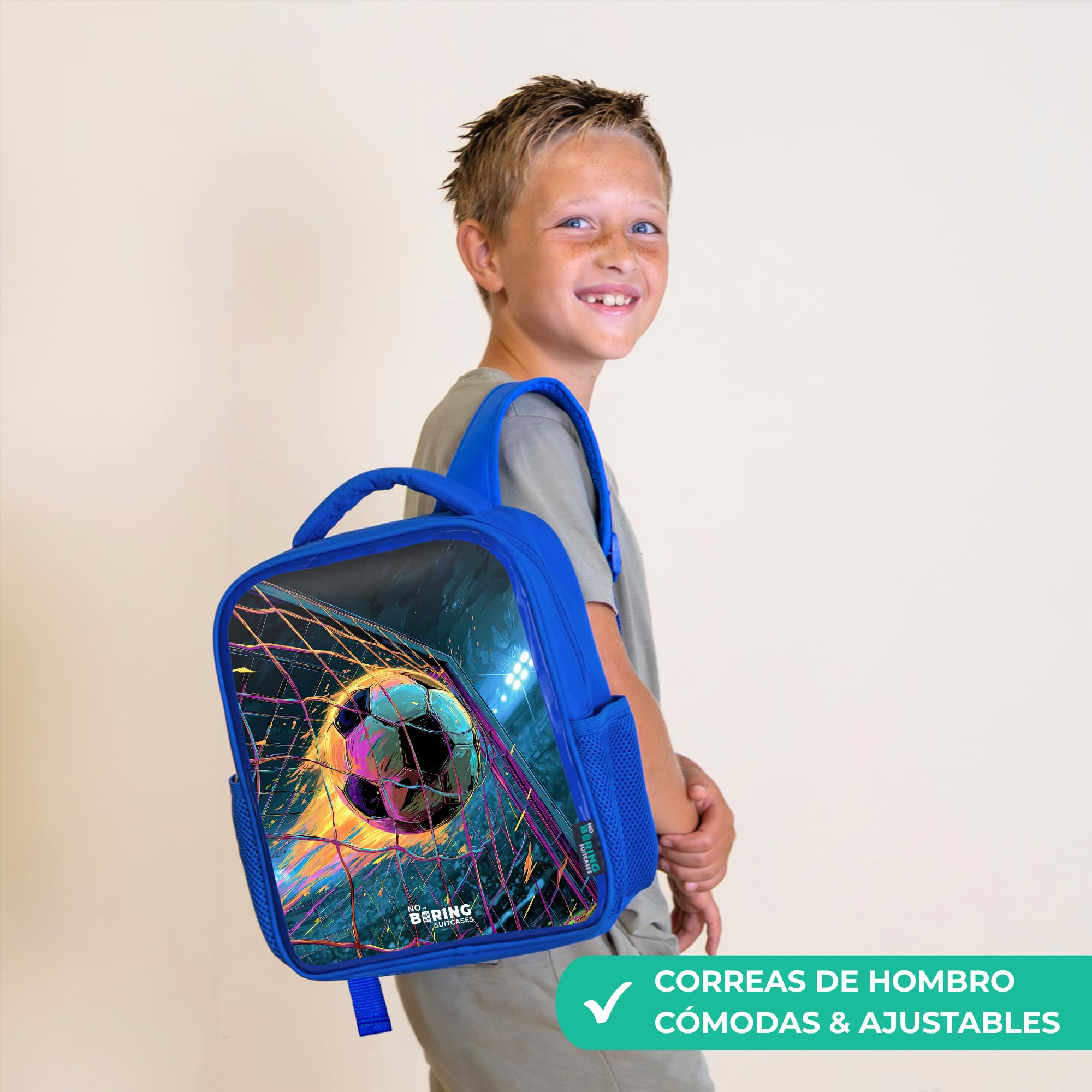 NoBoringSuitcases© Mochila Infantil Mochilas Escolares Negro Morral | 8L - Preescolar Bebe De Guardería Adolescente Pequeña Bolsa Colorido Unisex Backpack